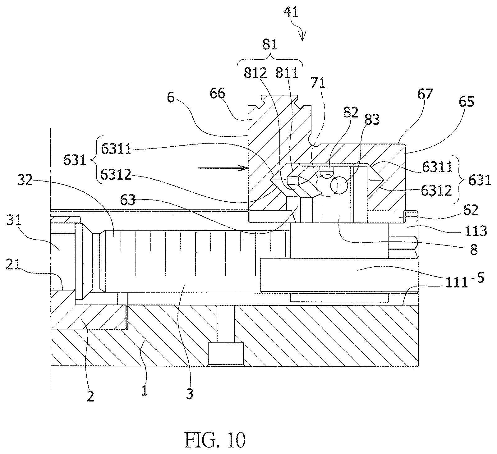 Patent US11787014 Figure 10 – Vice jaw deflecting structure
