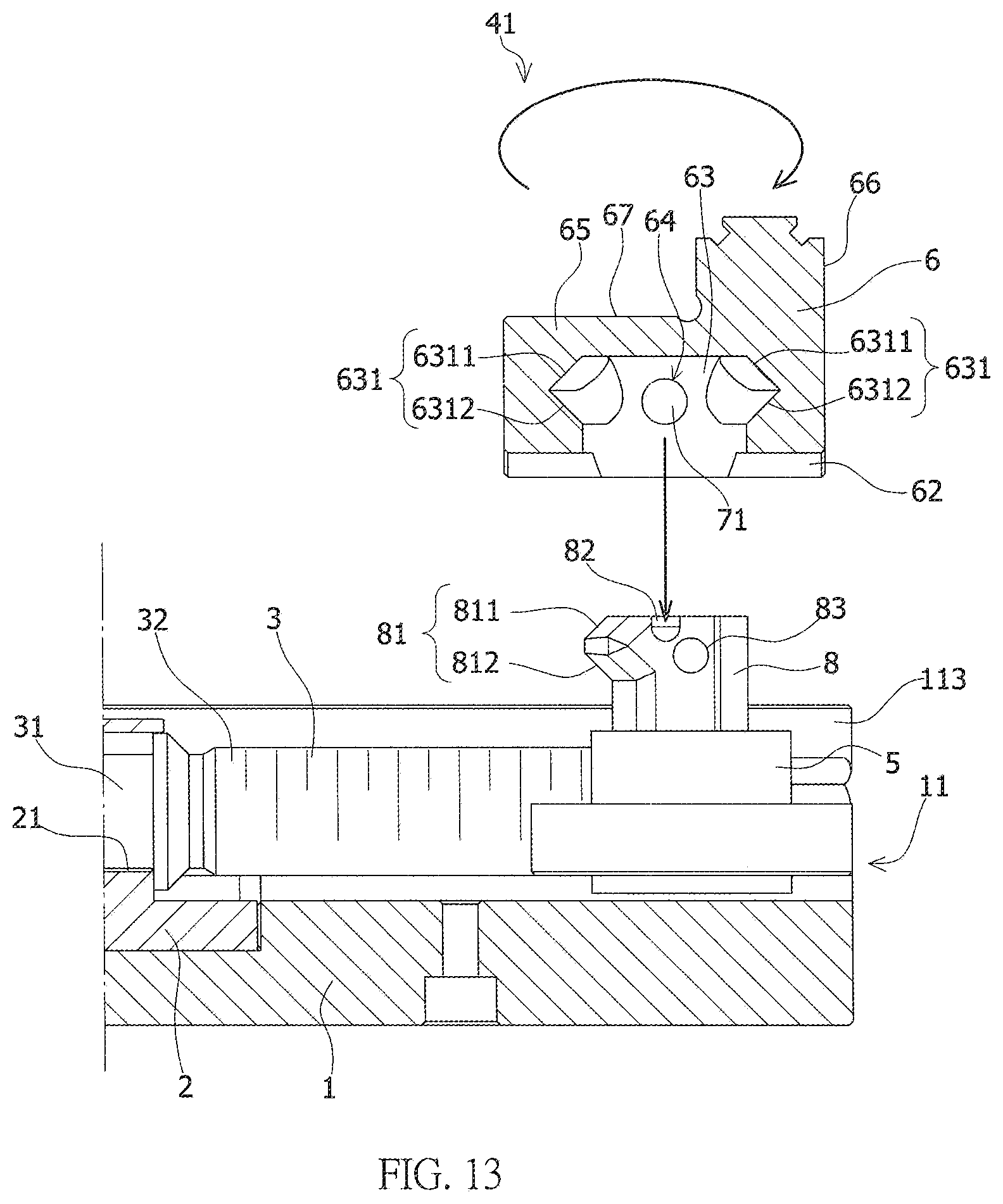Patent US11787014 Figure 13 – Vice jaw deflecting structure