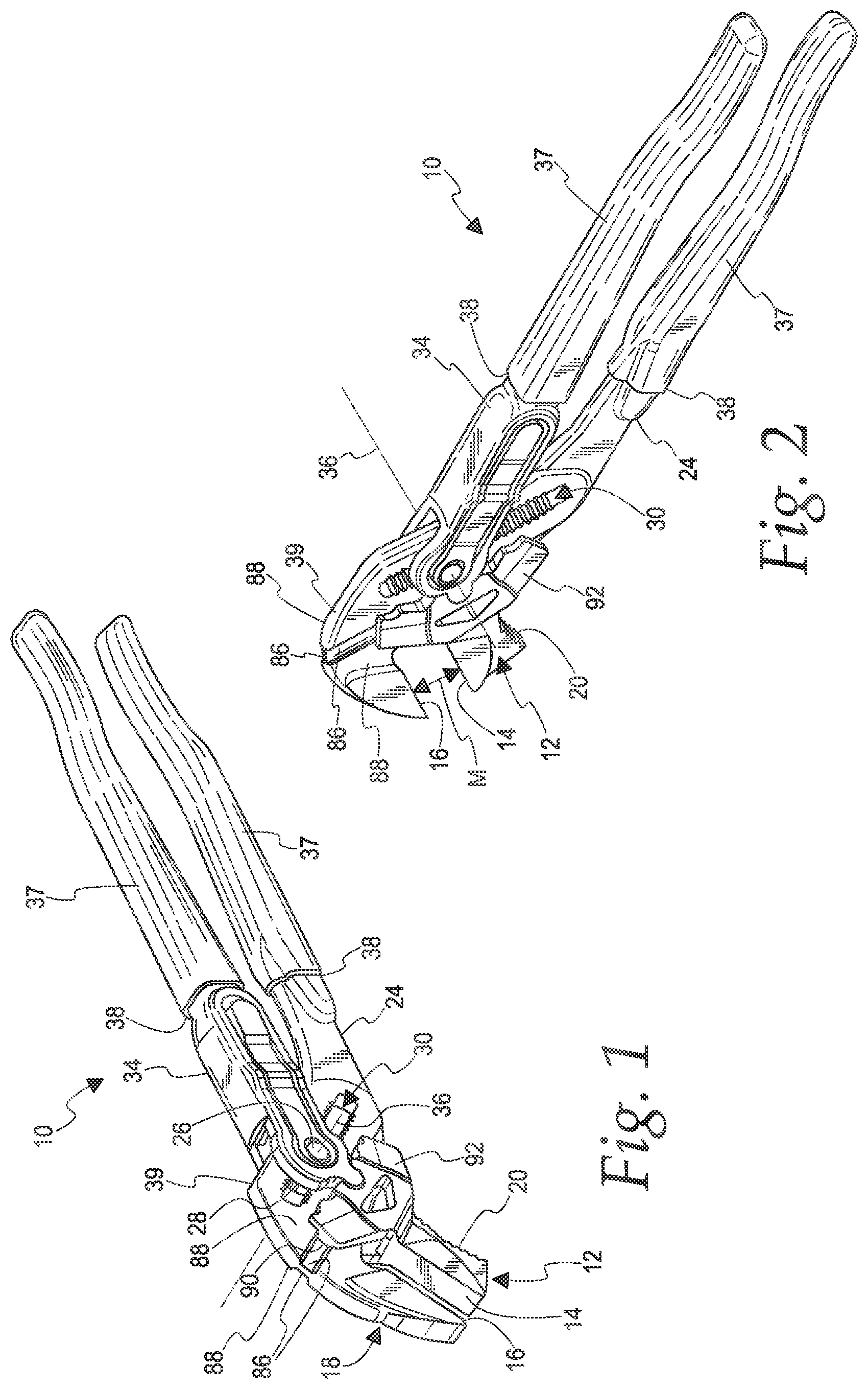 Patent US11787016 Figure 1 – Plier wrench with removable/reversible jaw