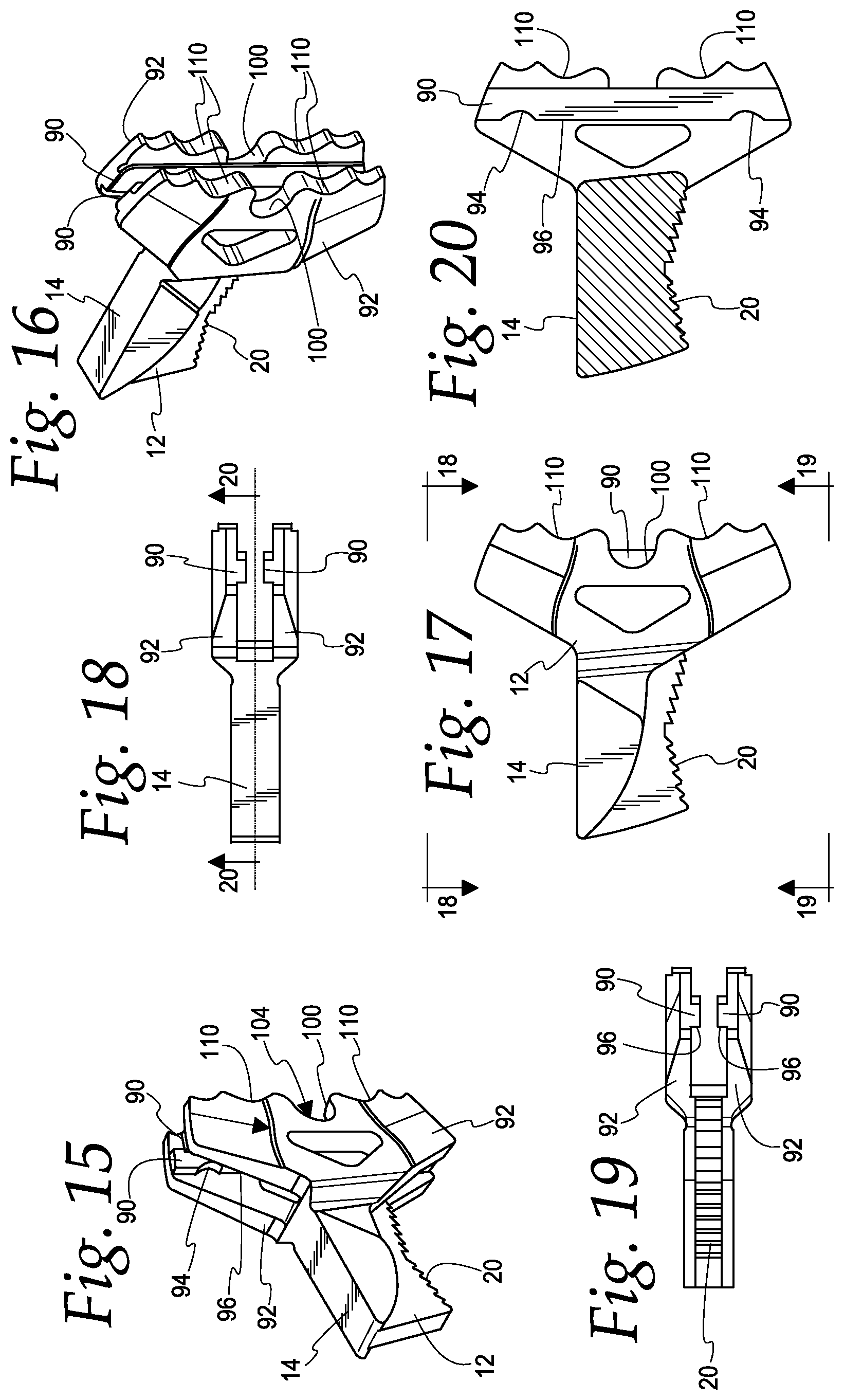 Patent US11787016 Figure 9 – Plier wrench with removable/reversible jaw