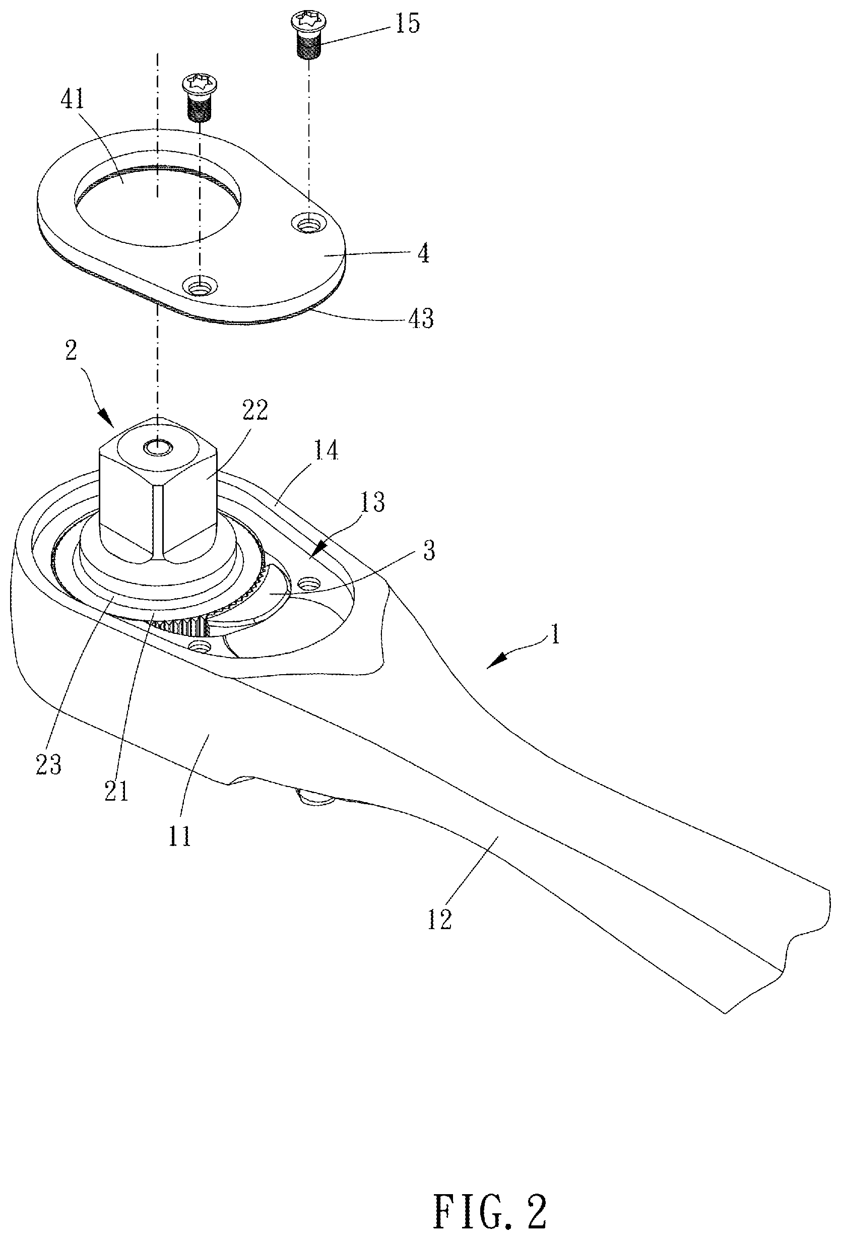 Patent US11787019 Figure 2 – Wrench and method for manufacturing the same