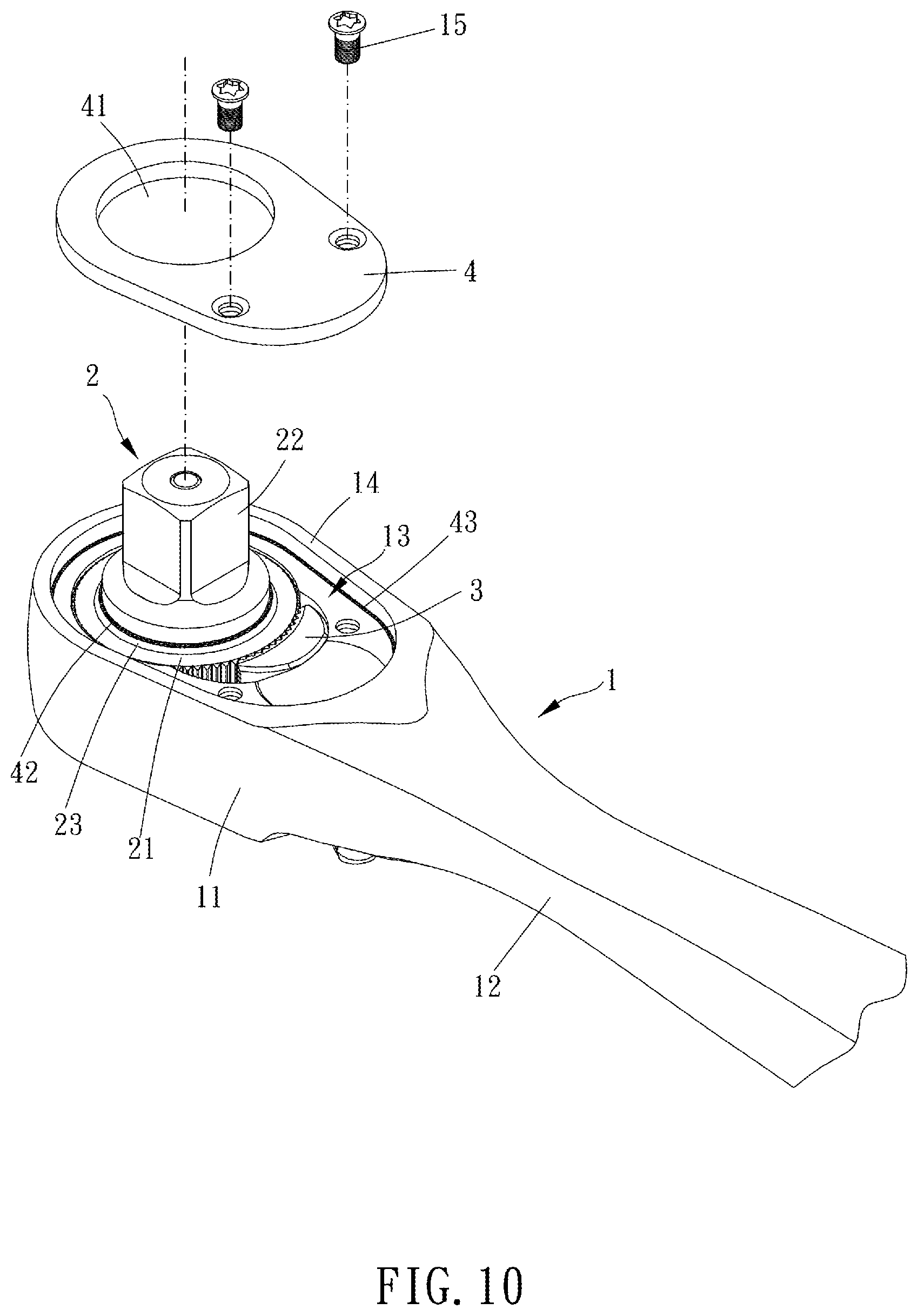 Patent US11787019 Figure 7 – Wrench and method for manufacturing the same