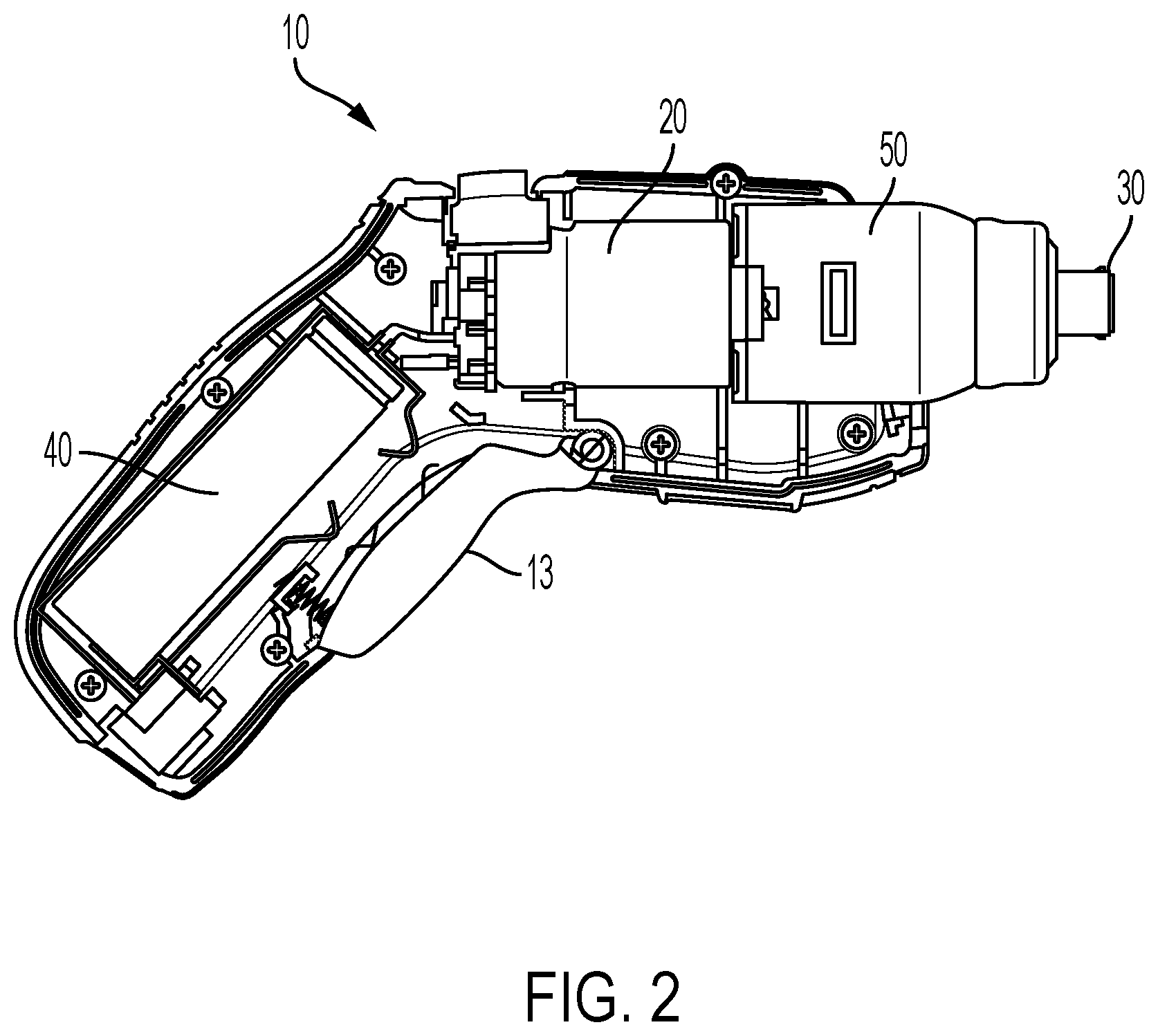 Patent US11787020 Figure 2 – Screwdriver and tool holder