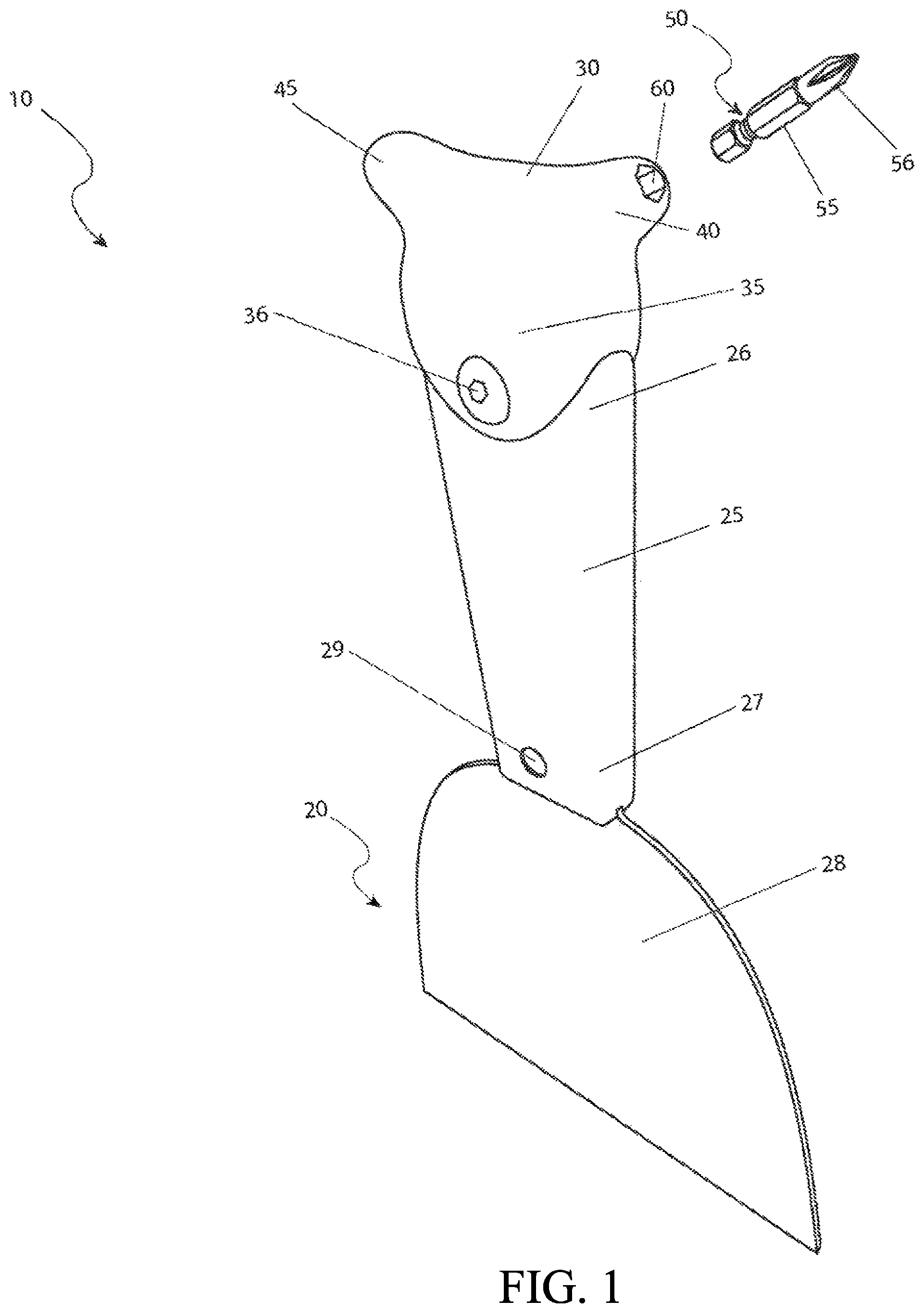 Patent US11787031 Figure 1 – Multi-functional drywall implement