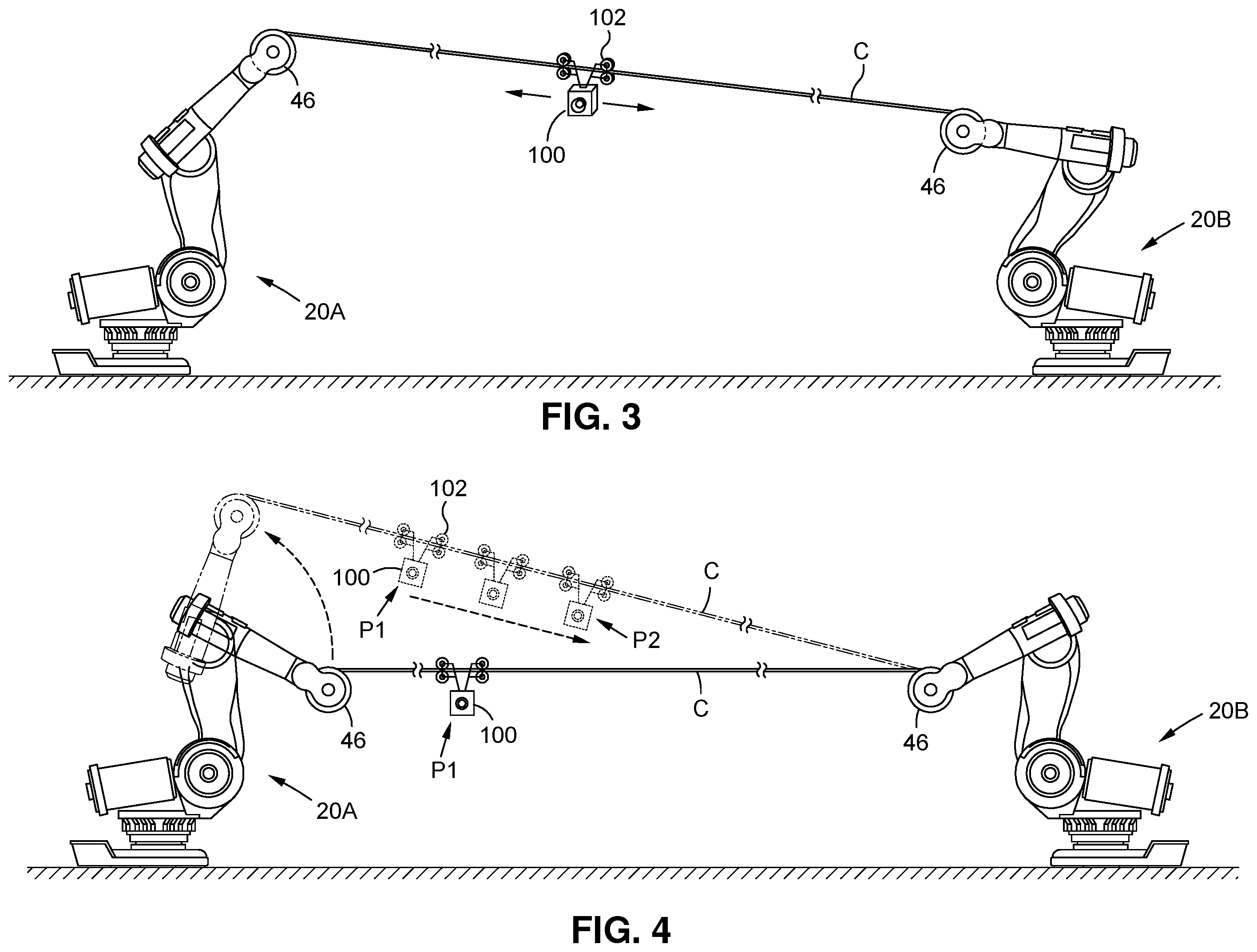 Patent US11787039 Figure 2 – Method and system for moving cable-mounted objects using robotic mounts