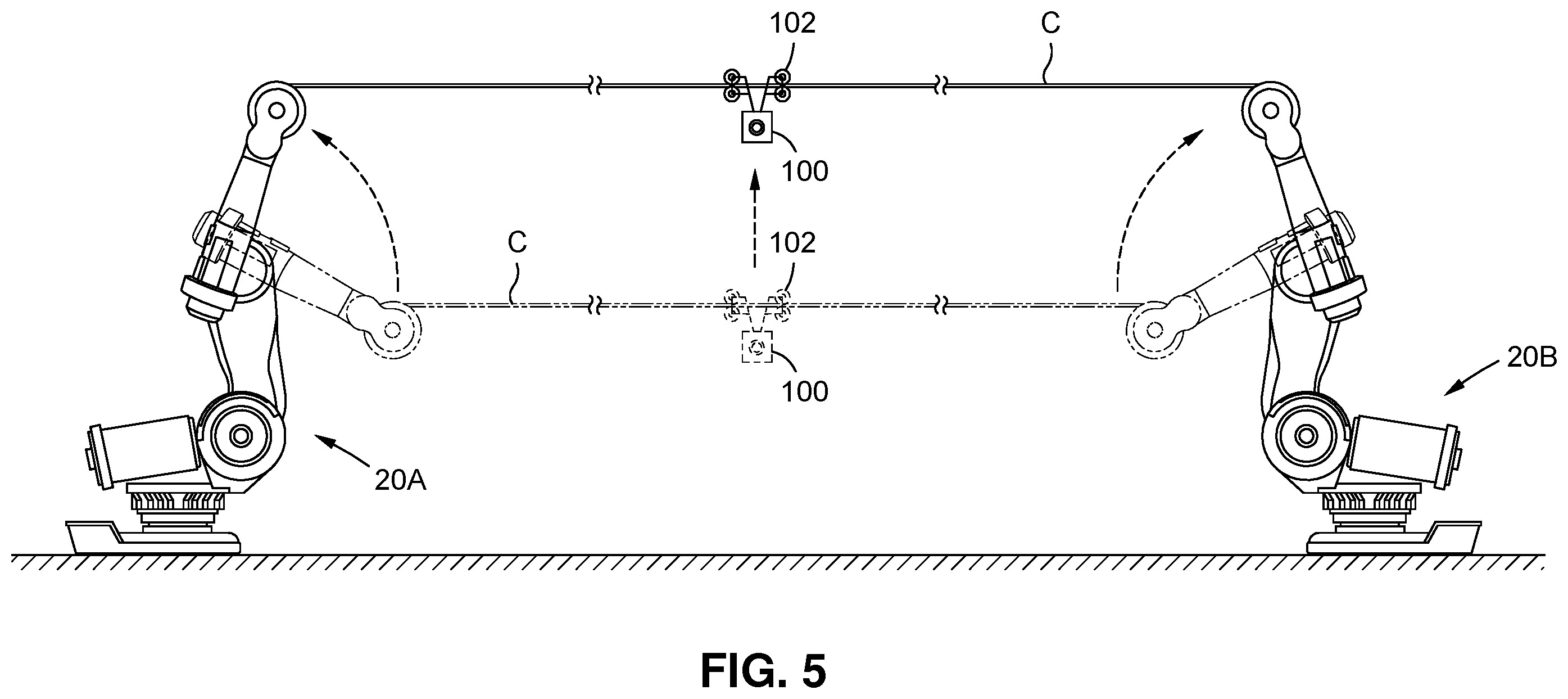 Patent US11787039 Figure 3 – Method and system for moving cable-mounted objects using robotic mounts