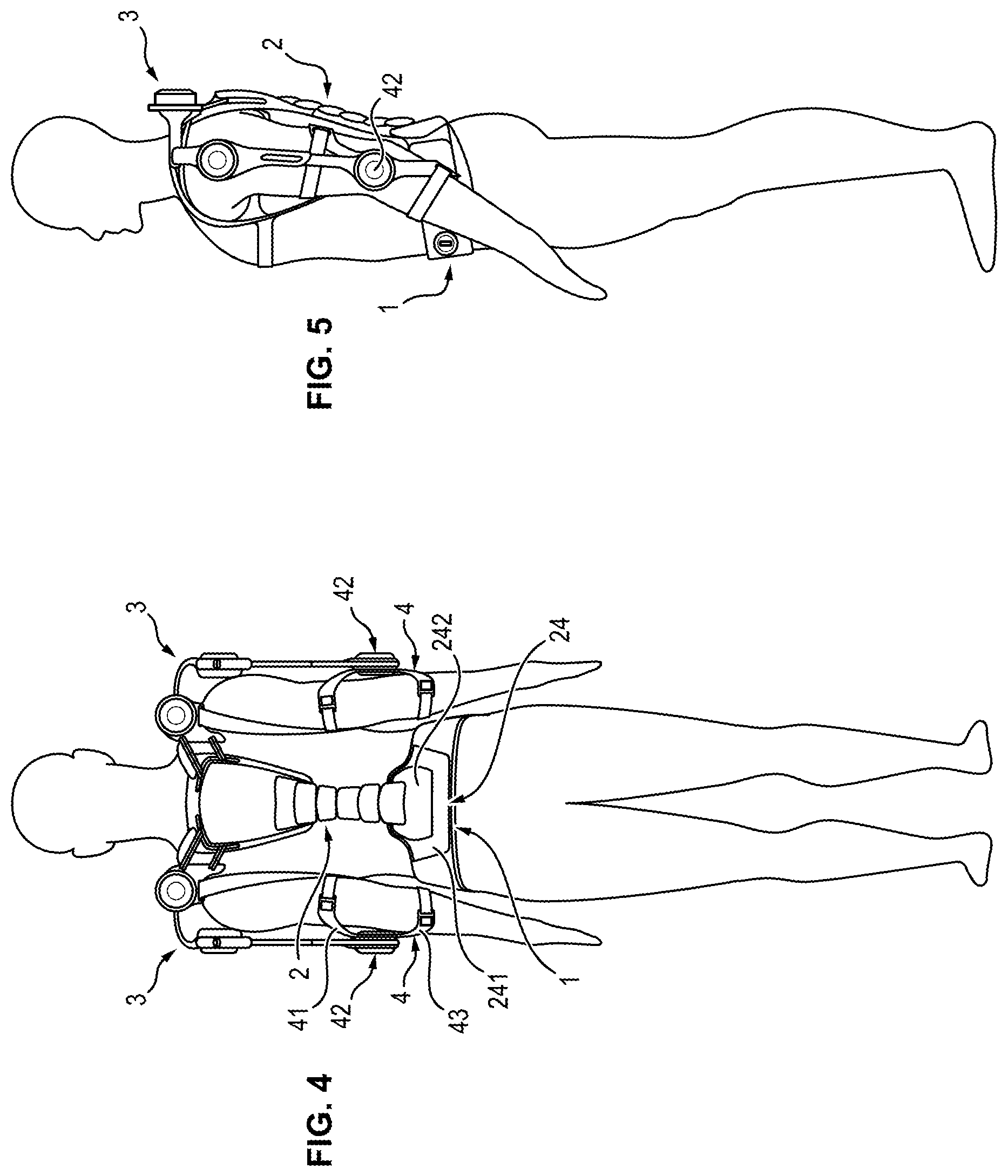 Patent US11787040 Figure 3 – Modular exoskeleton structure that provides force assistance to the user