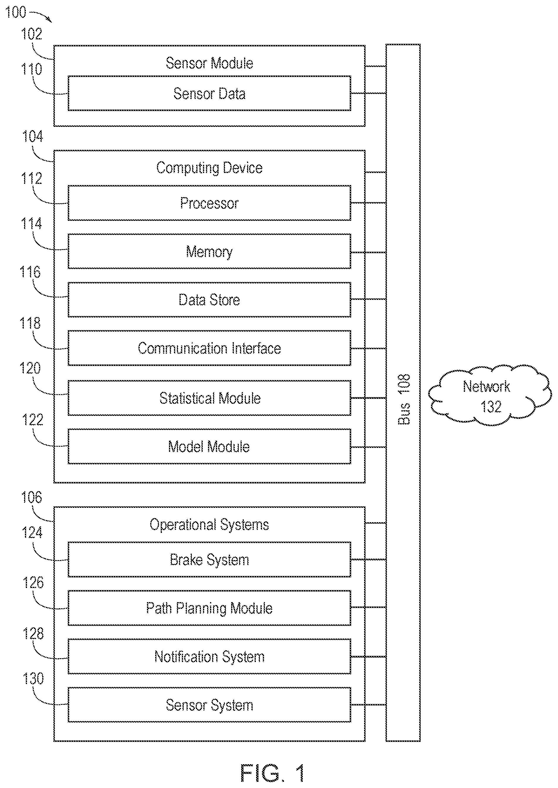 Patent US11787053 Figure 1 – Systems and methods for utilizing interacting Gaussian mixture models for crowd navigation