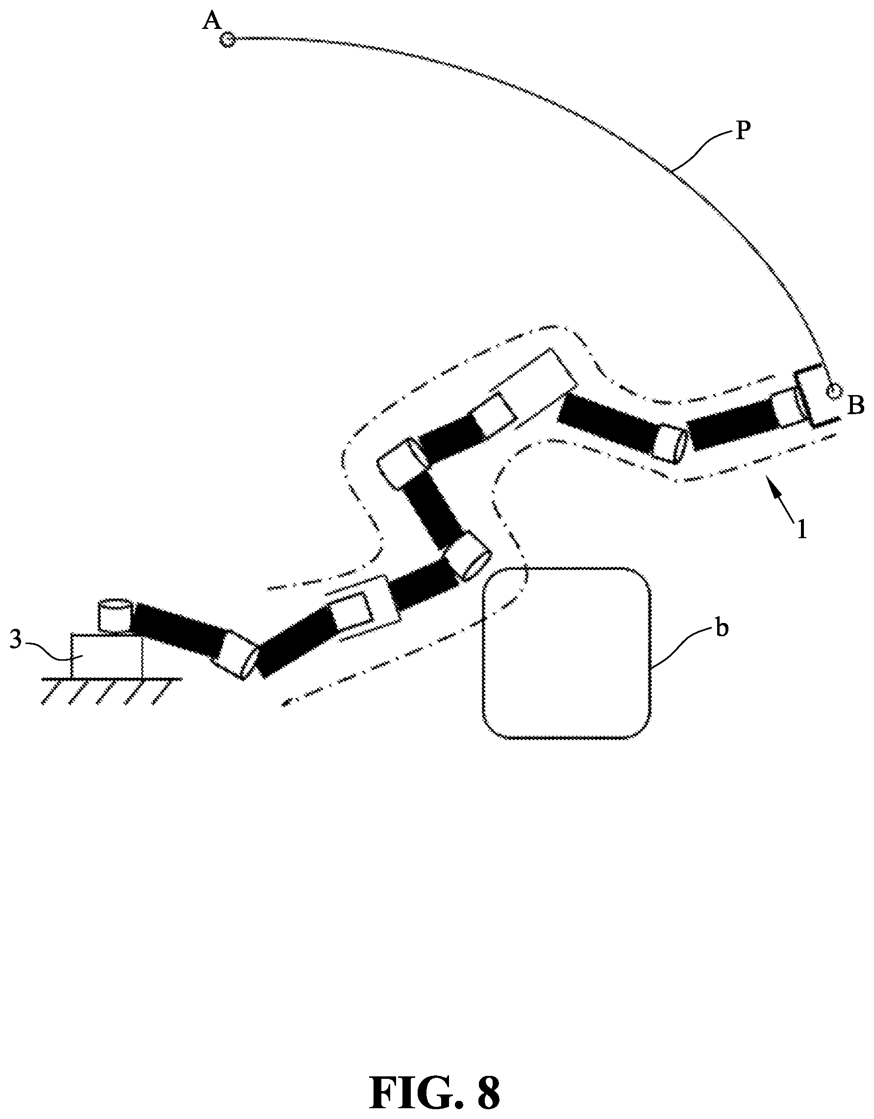 Patent US11787056 Figure 8 – Robot arm obstacle avoidance method and robot arm obstacle avoidance system