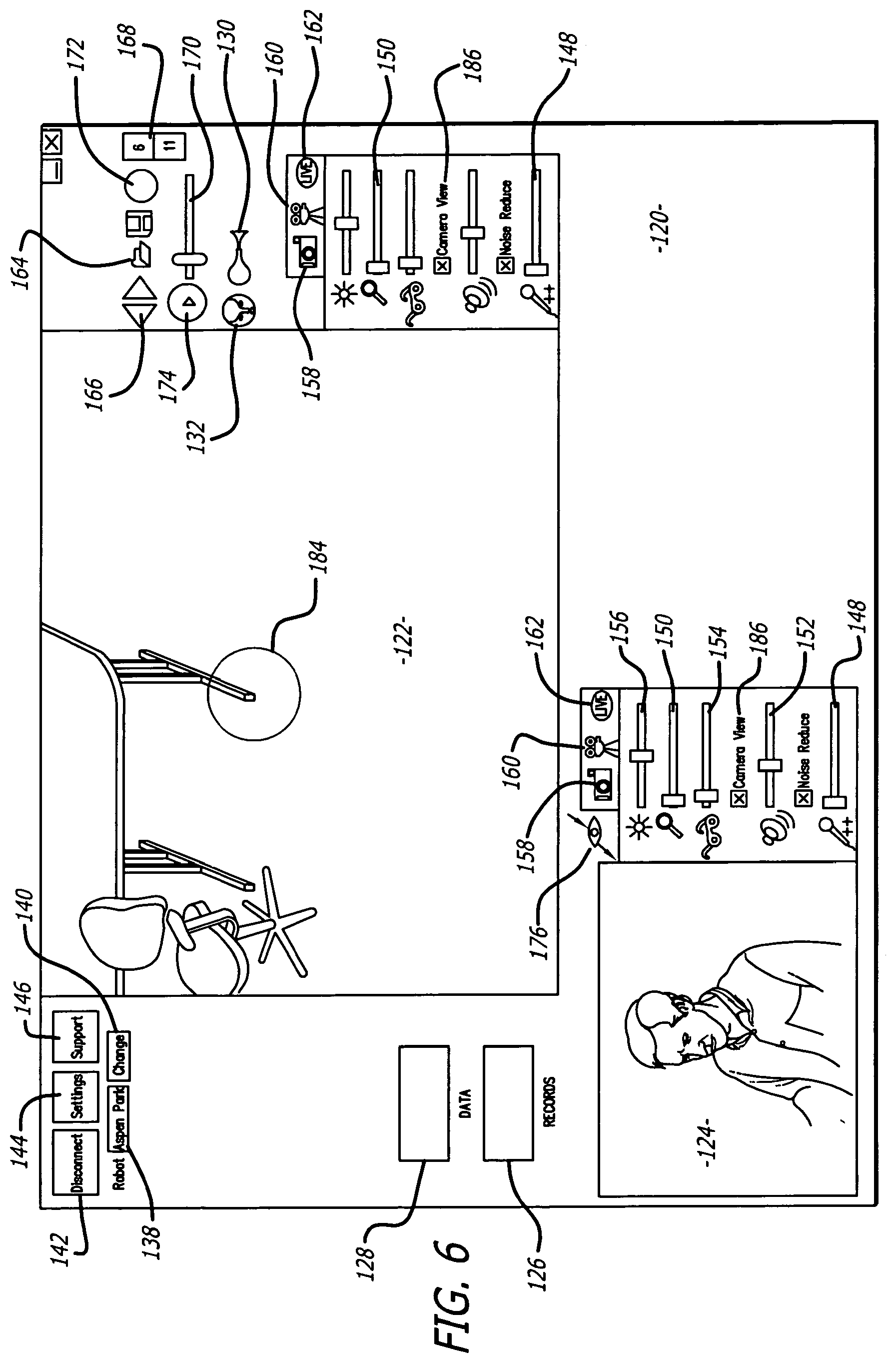 Patent US11787060 Figure 4 – Remote presence system mounted to operating room hardware