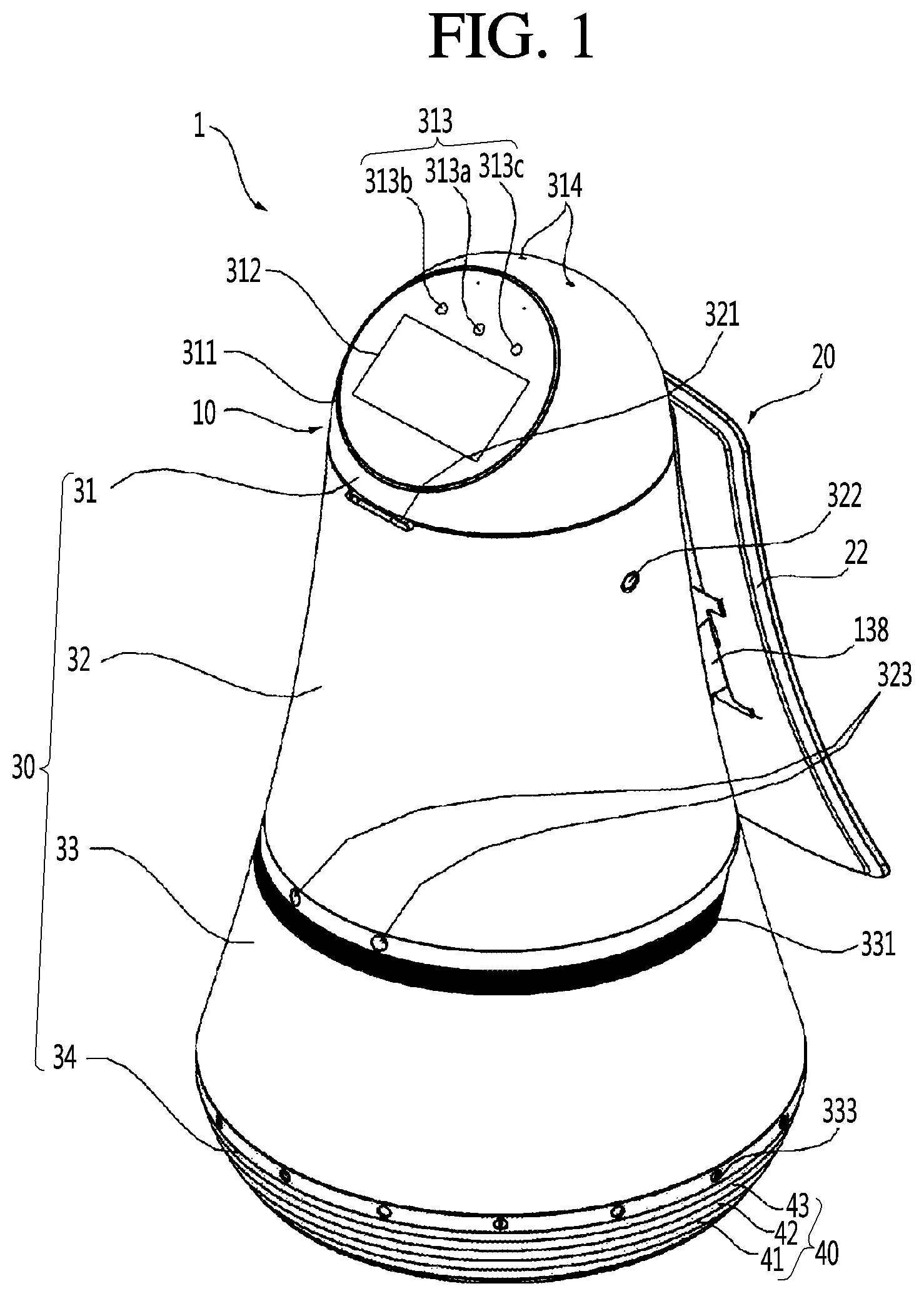 Patent US11787061 Figure 1 – Method for operating moving robot