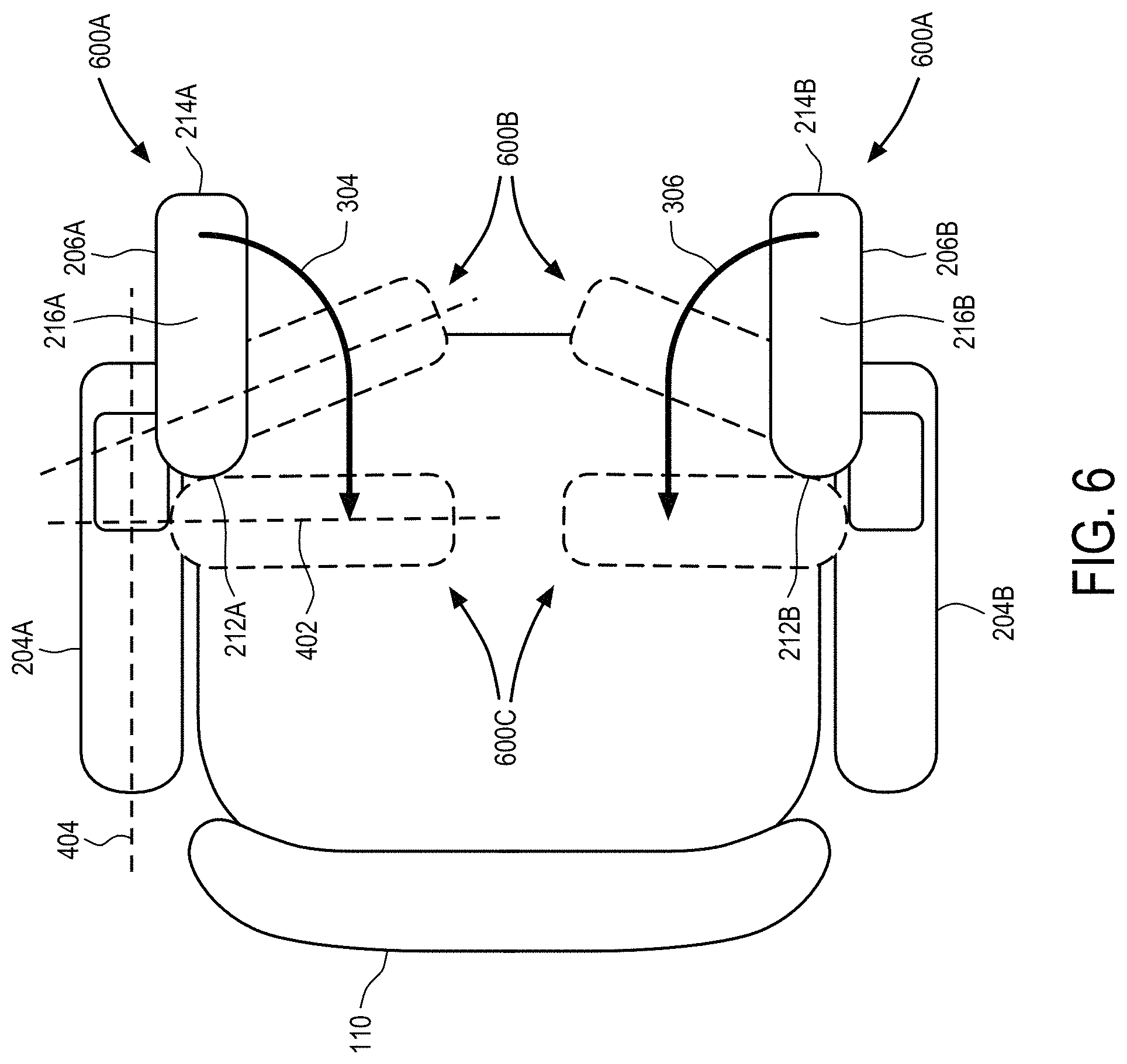 Patent US11787063 Figure 6 – Linear lock and adjustable arm support system