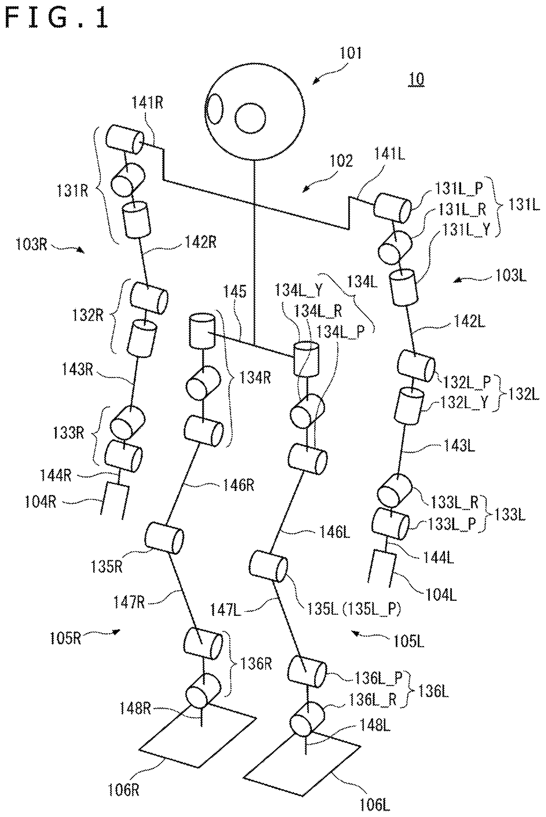 Patent US11787068 Figure 1 – Robot joint structure