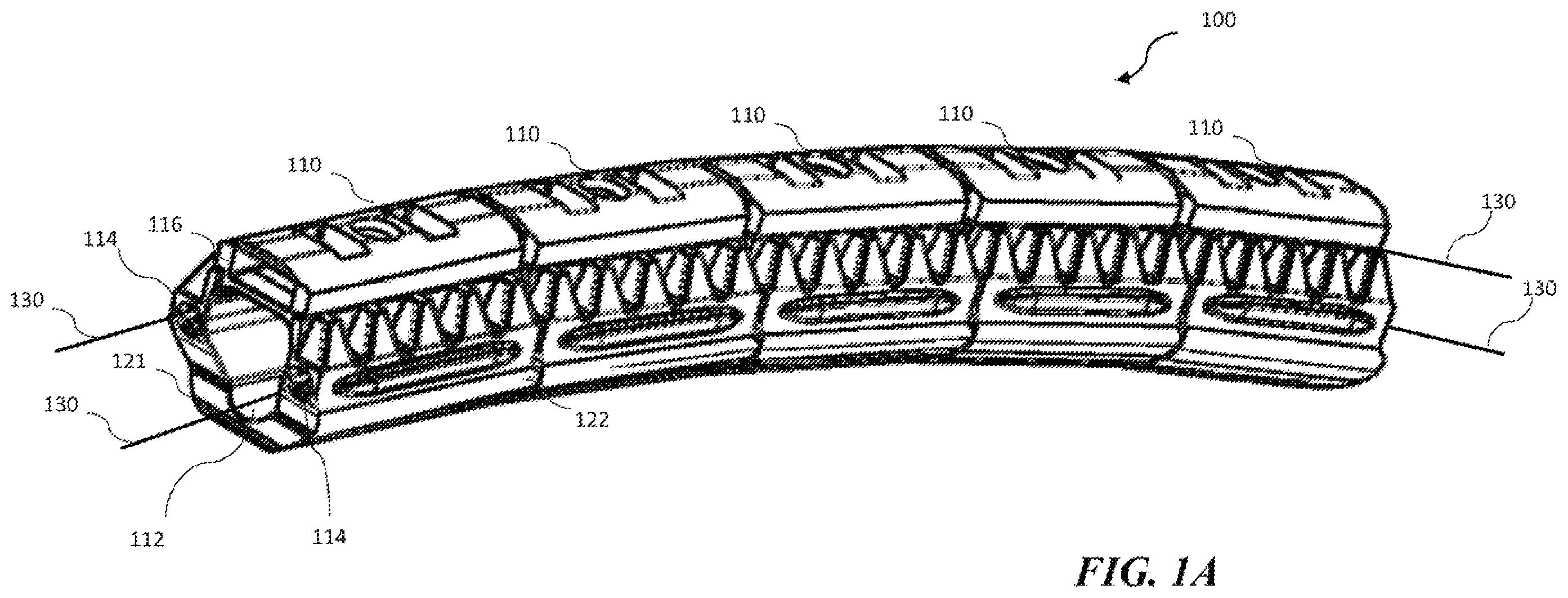 Patent US11787069 Figure 1 – Insertion tool with flexible spine