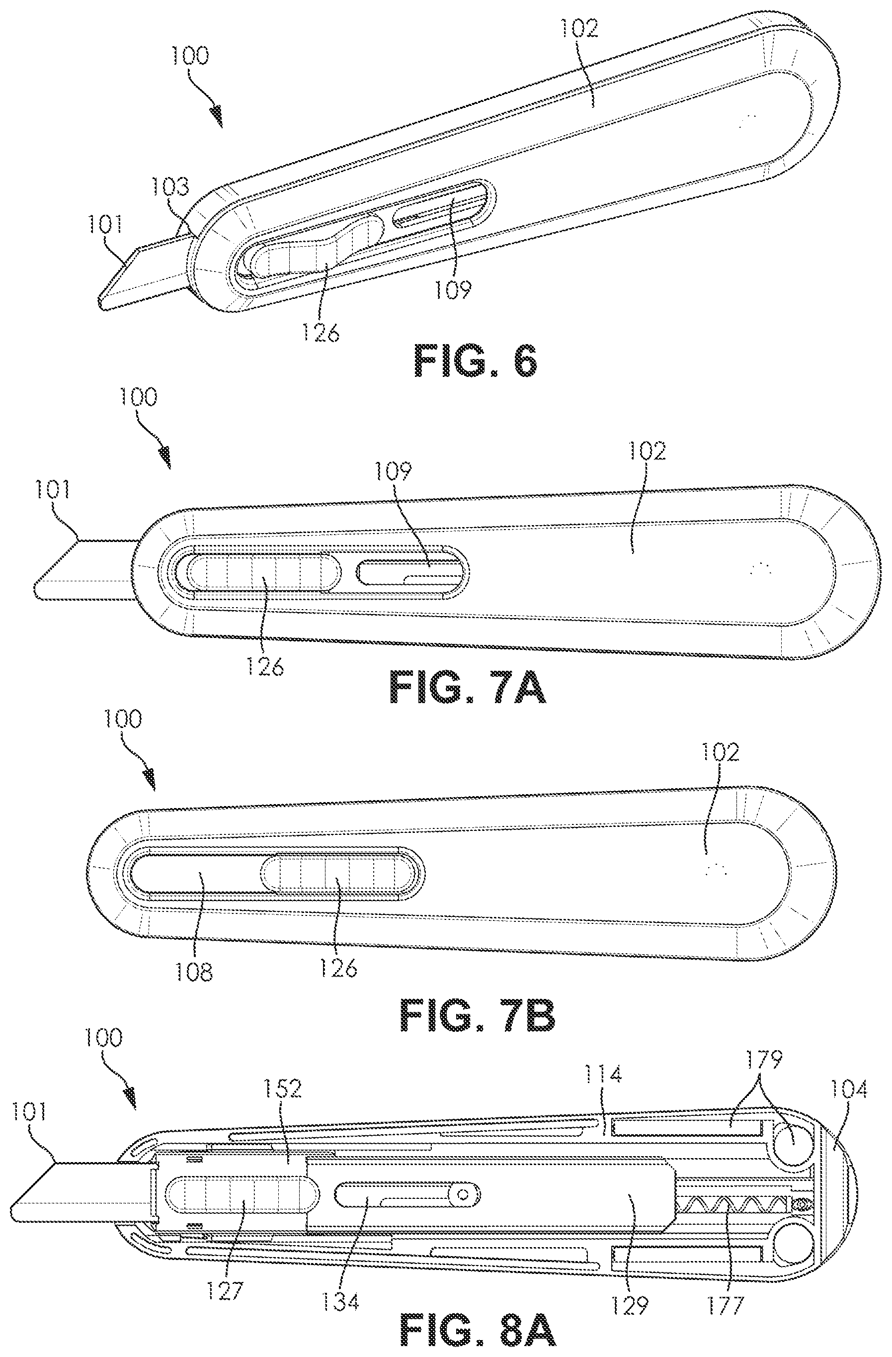 Patent US11787072 Figure 4 – Retractable utility knife