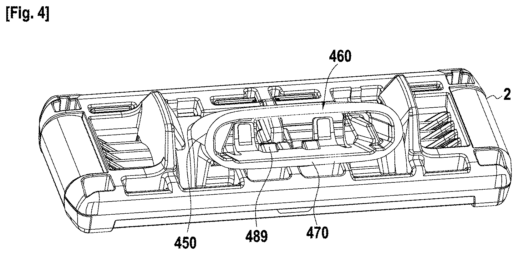 Patent US11787074 Figure 4 – Mechanical assembly of a skin care device, skin care device and process for manufacturing thereof