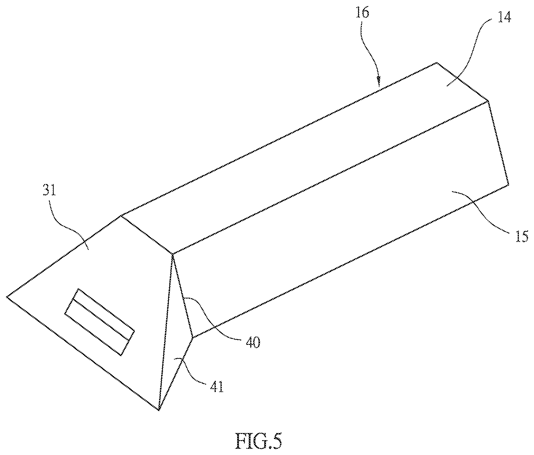 Patent US11787075 Figure 5 – Foldable environmentally friendly razor