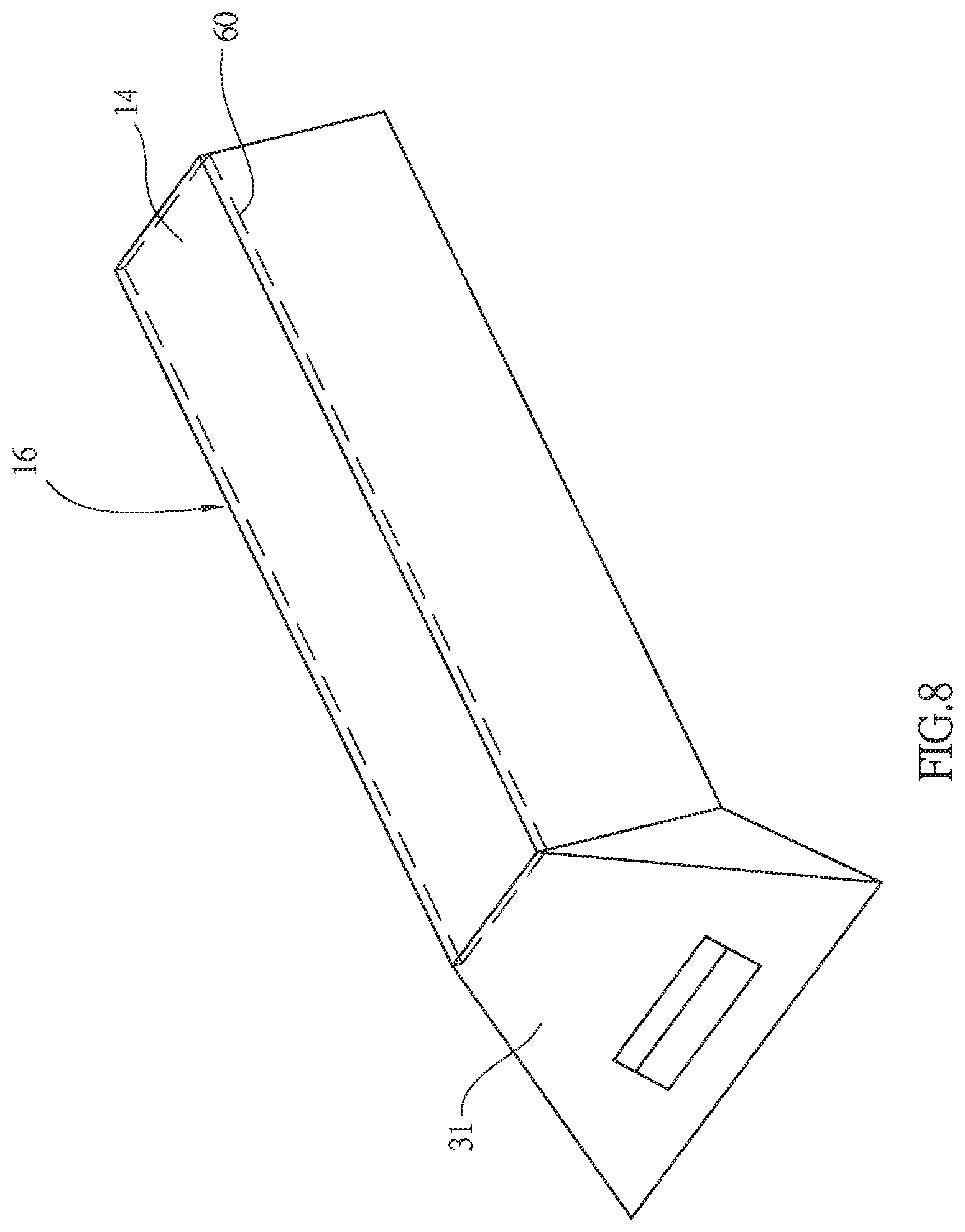 Patent US11787075 Figure 8 – Foldable environmentally friendly razor