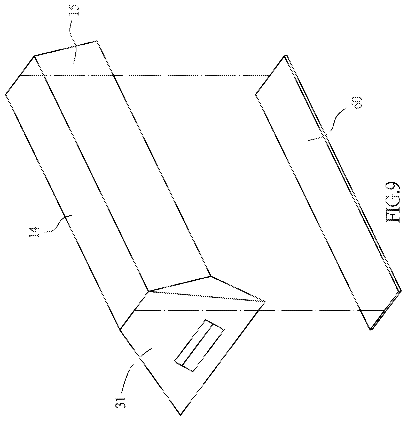 Patent US11787075 Figure 9 – Foldable environmentally friendly razor