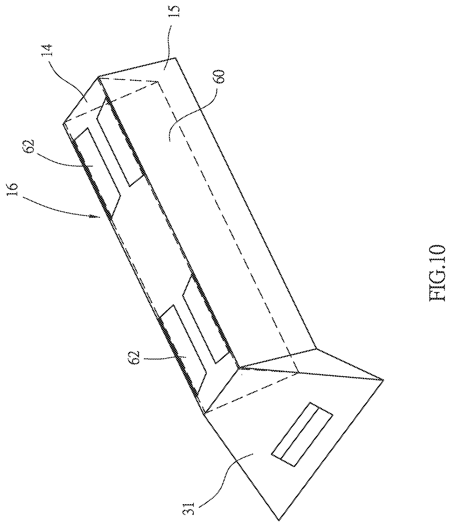 Patent US11787075 Figure 10 – Foldable environmentally friendly razor