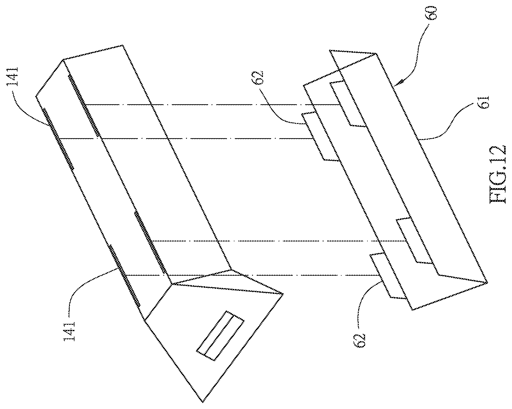 Patent US11787075 Figure 12 – Foldable environmentally friendly razor