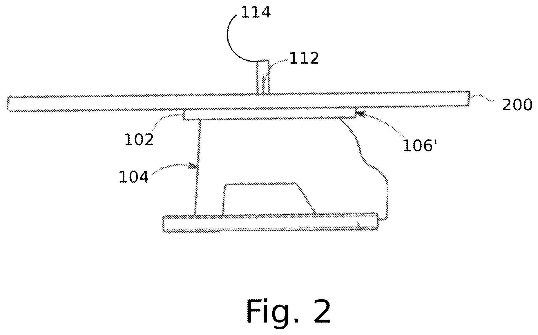 Patent US11787079 Figure 2 – Table saw blade safety system