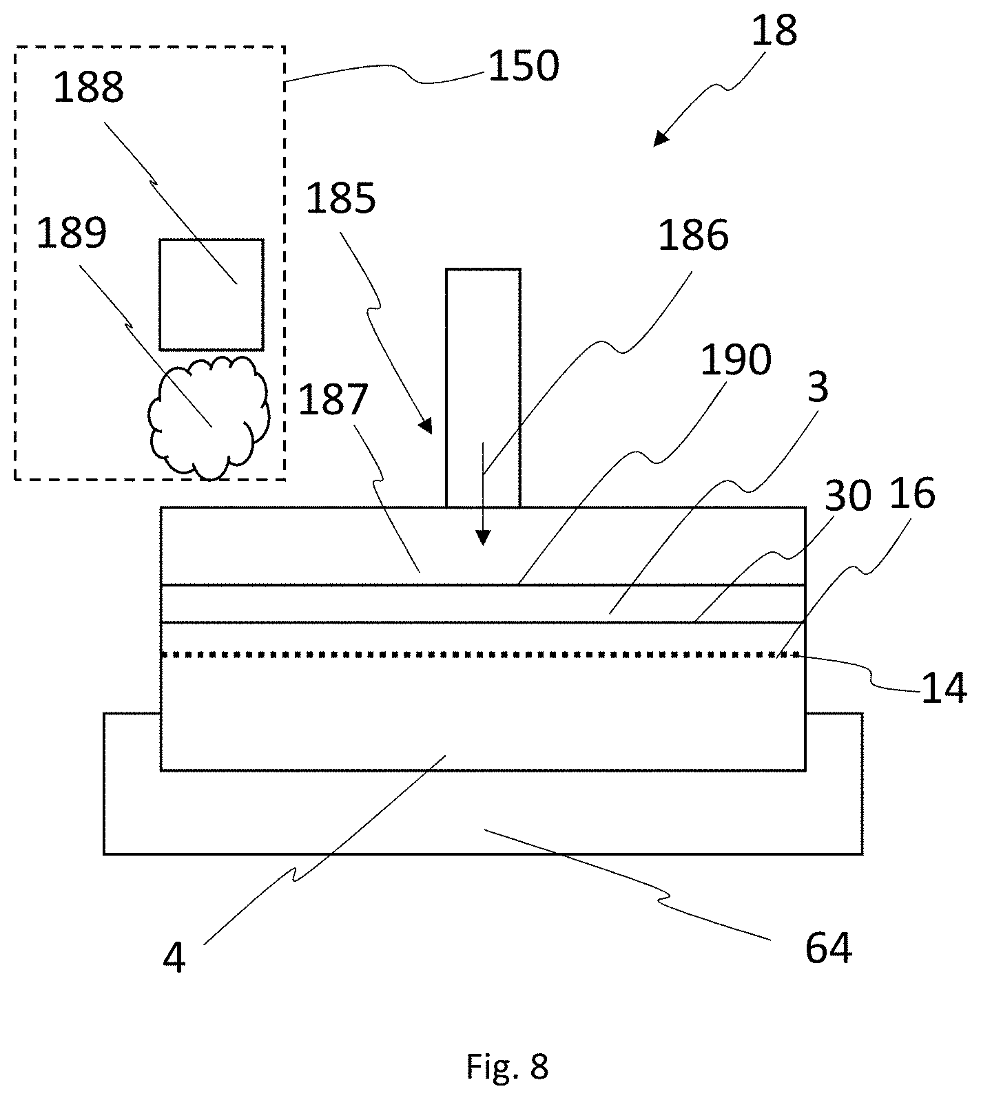 Patent US11787083 Figure 8 – Production facility for separating wafers from donor substrates