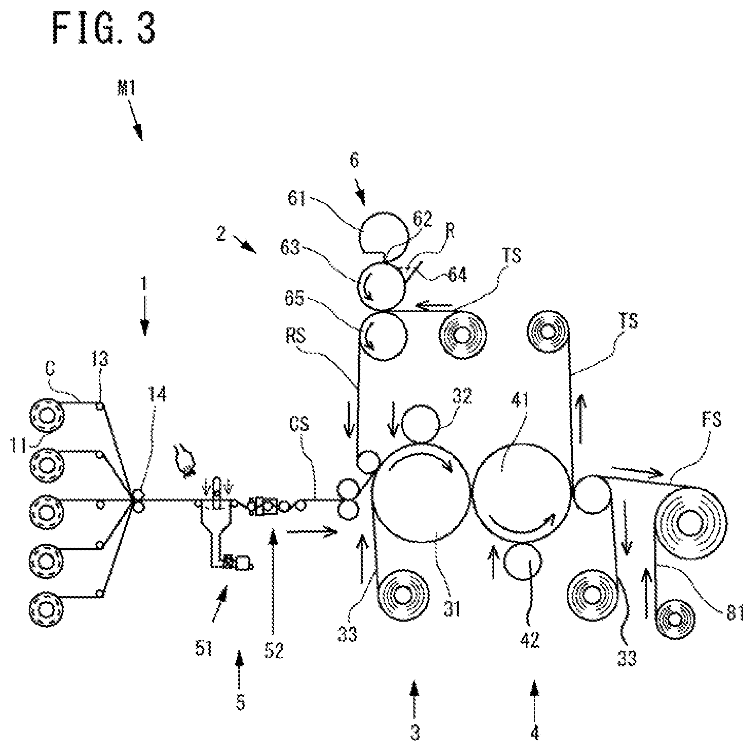 Patent US11787086 Figure 2 – Molding method and molding device for composite sheet