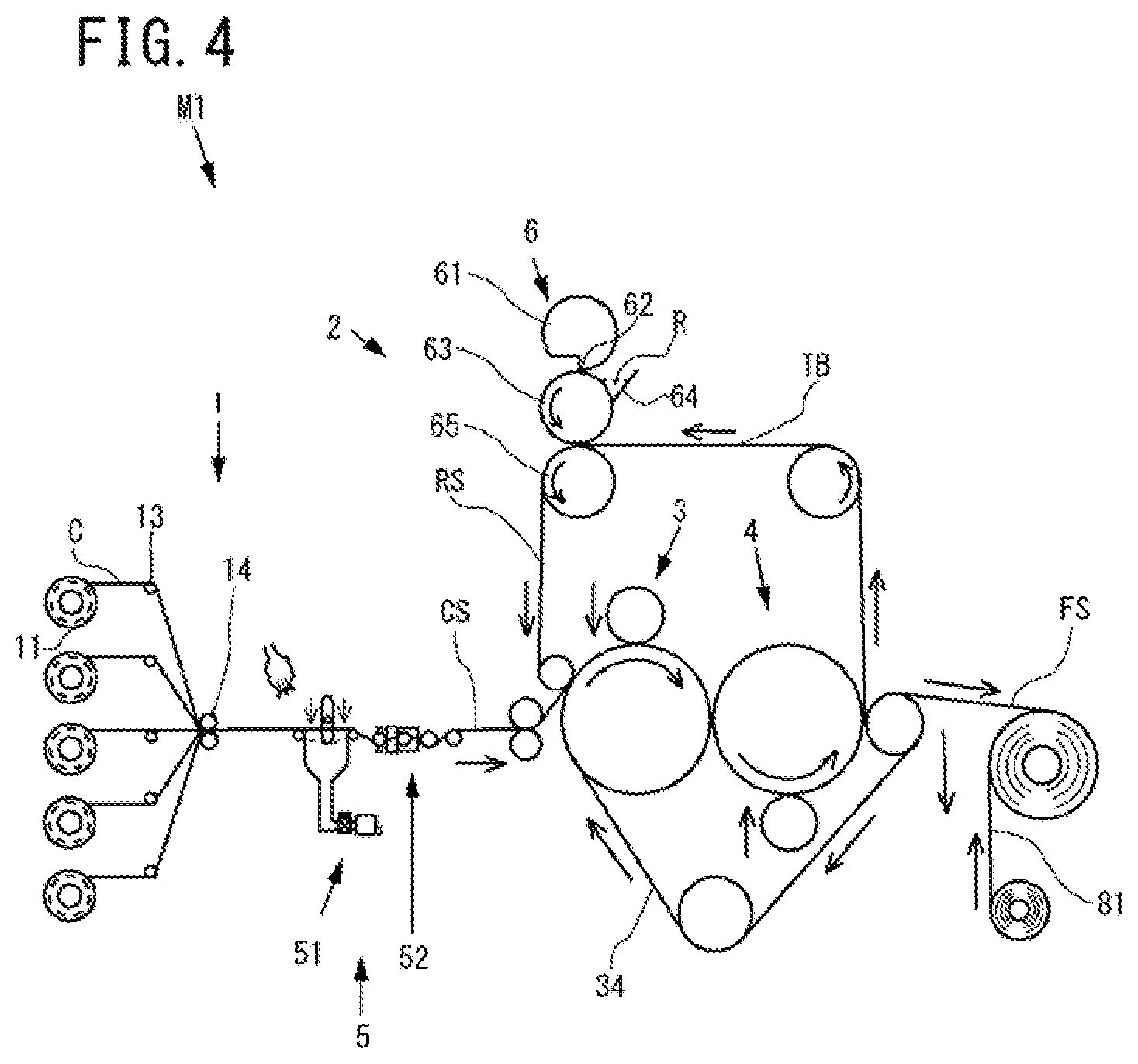 Patent US11787086 Figure 3 – Molding method and molding device for composite sheet