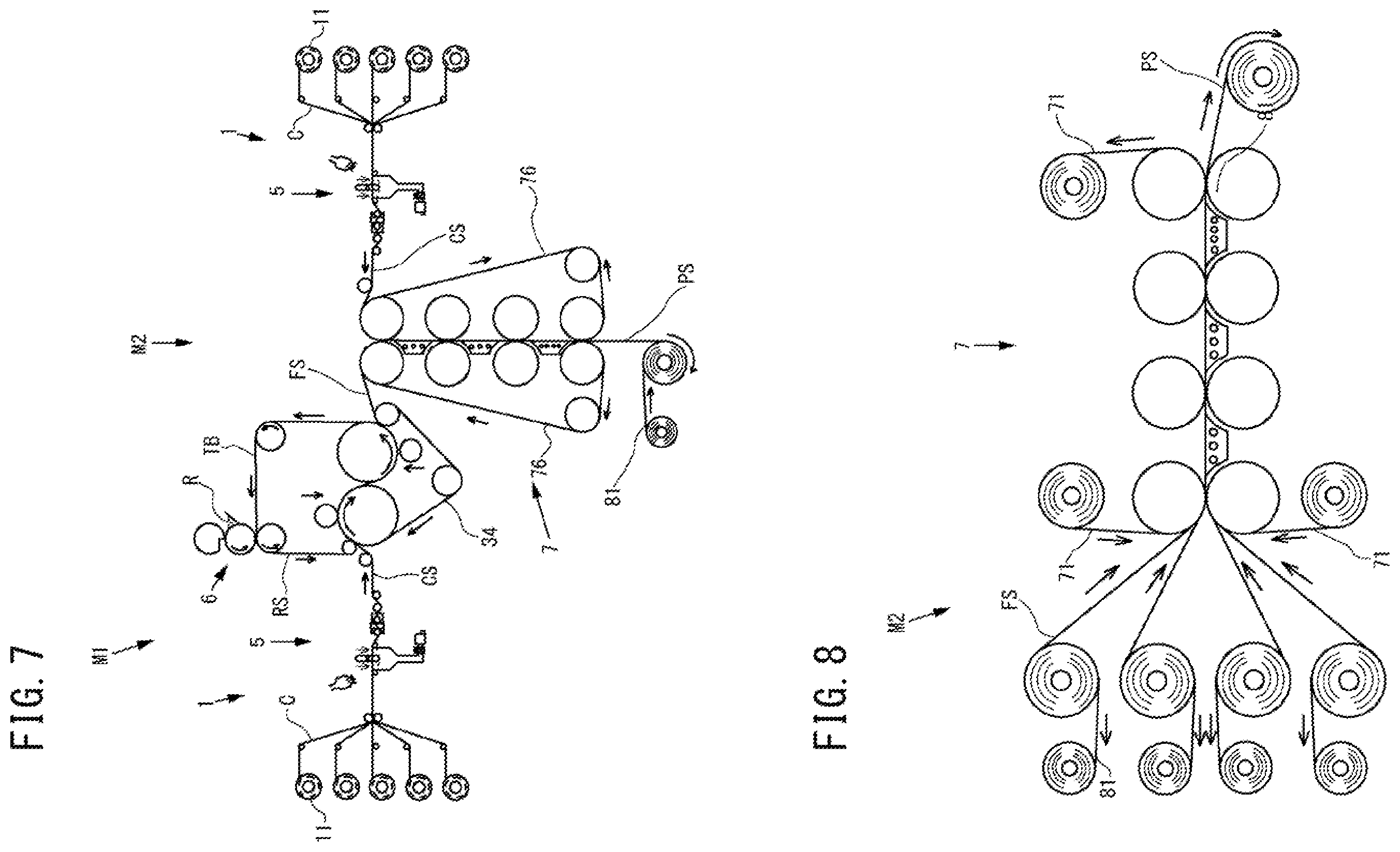 Patent US11787086 Figure 5 – Molding method and molding device for composite sheet