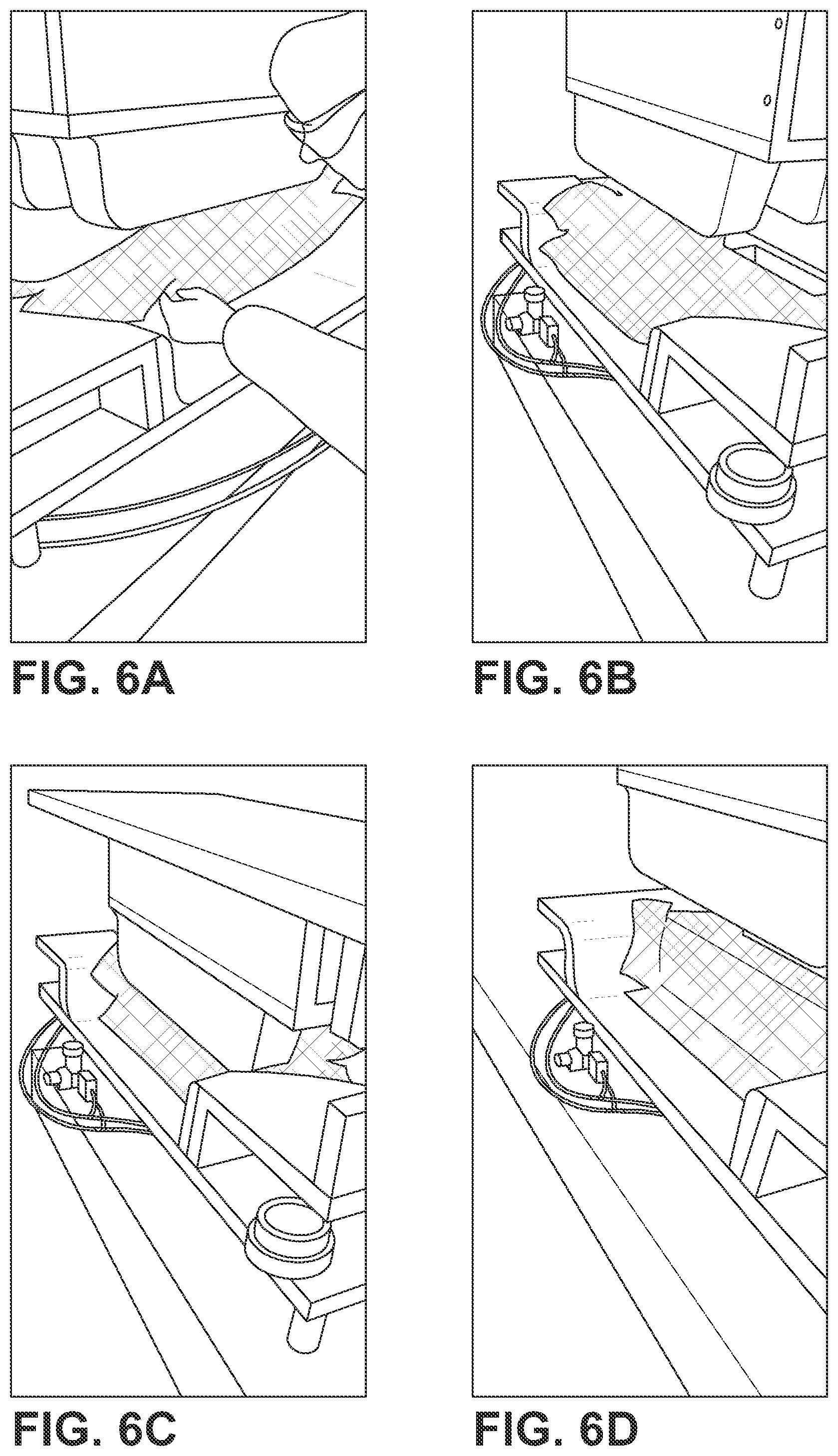 Patent US11787087 Figure 6 – Three dimensional preform created by preconsolidation of thermal plastic stitched sheet
