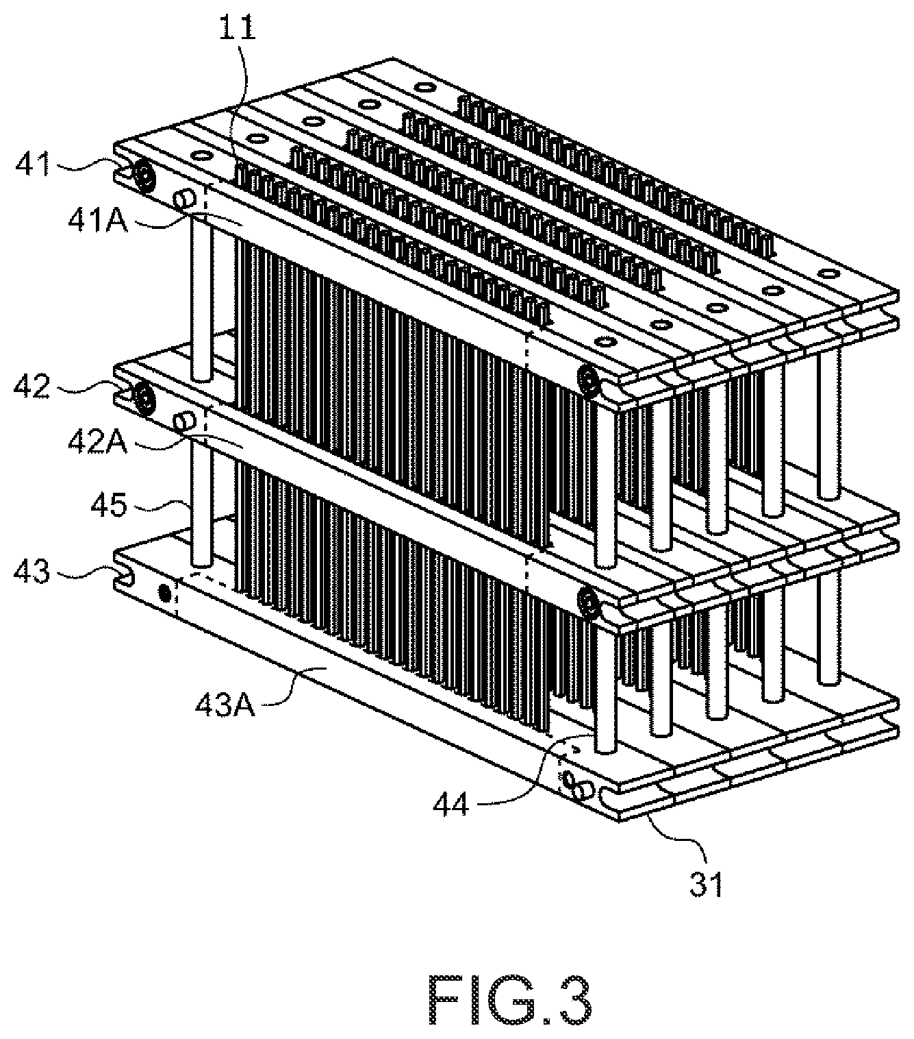 Patent US11787089 Figure 3 – Method of producing an optical member including an alignment of canes into a jig