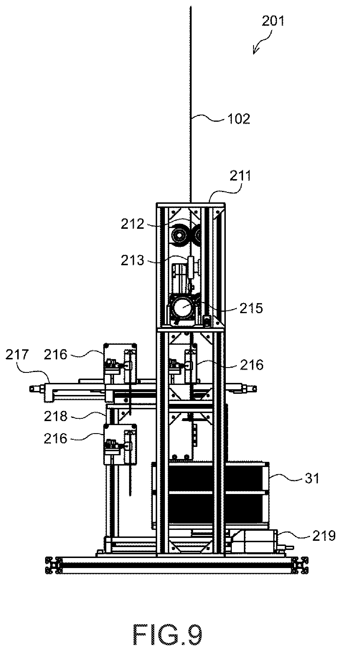 Patent US11787089 Figure 9 – Method of producing an optical member including an alignment of canes into a jig