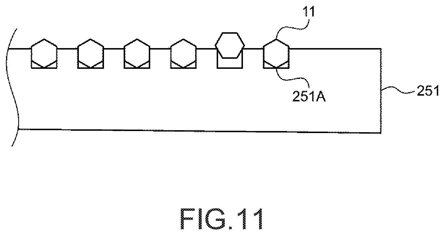 Patent US11787089 Figure 11 – Method of producing an optical member including an alignment of canes into a jig