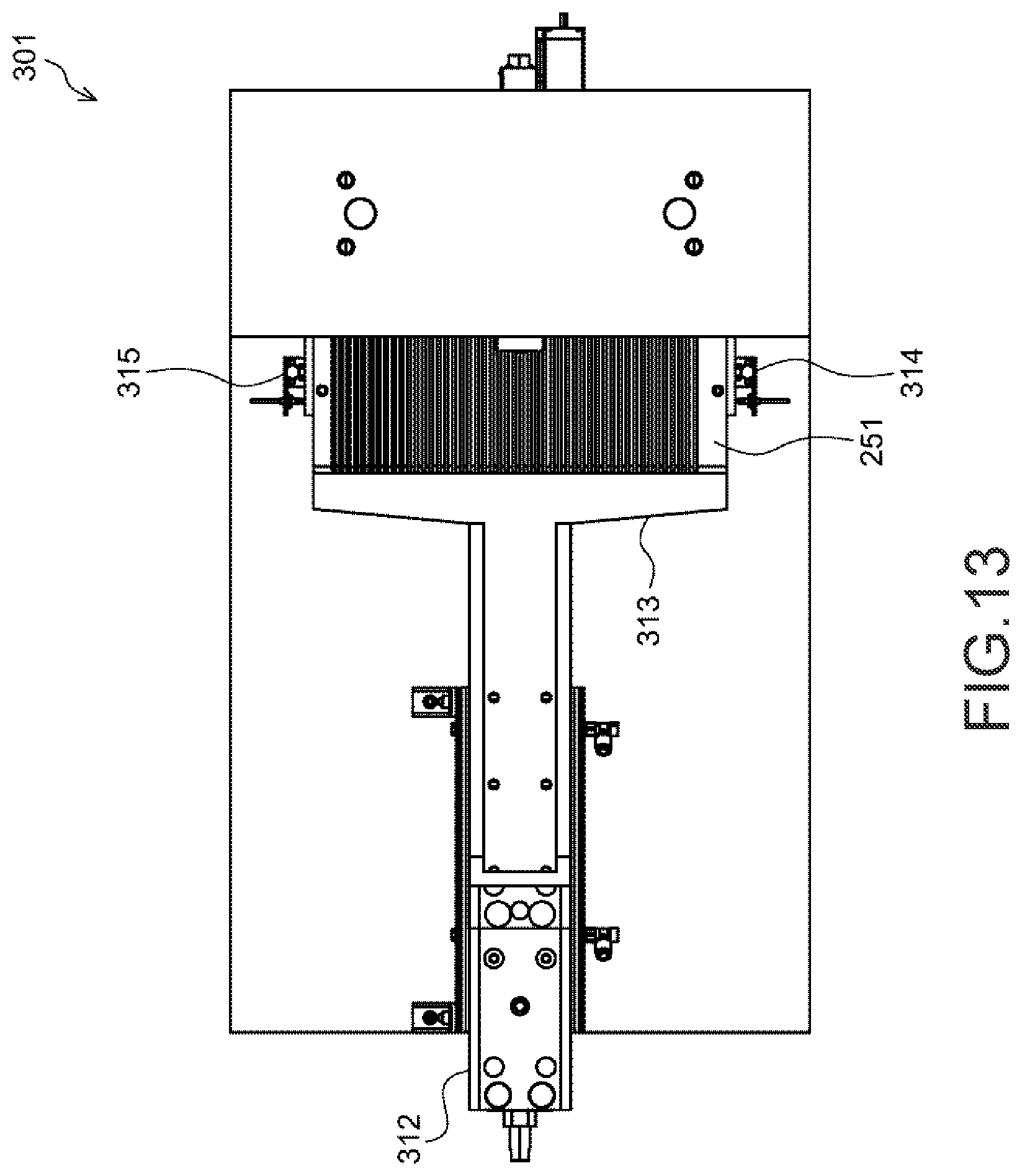 Patent US11787089 Figure 13 – Method of producing an optical member including an alignment of canes into a jig