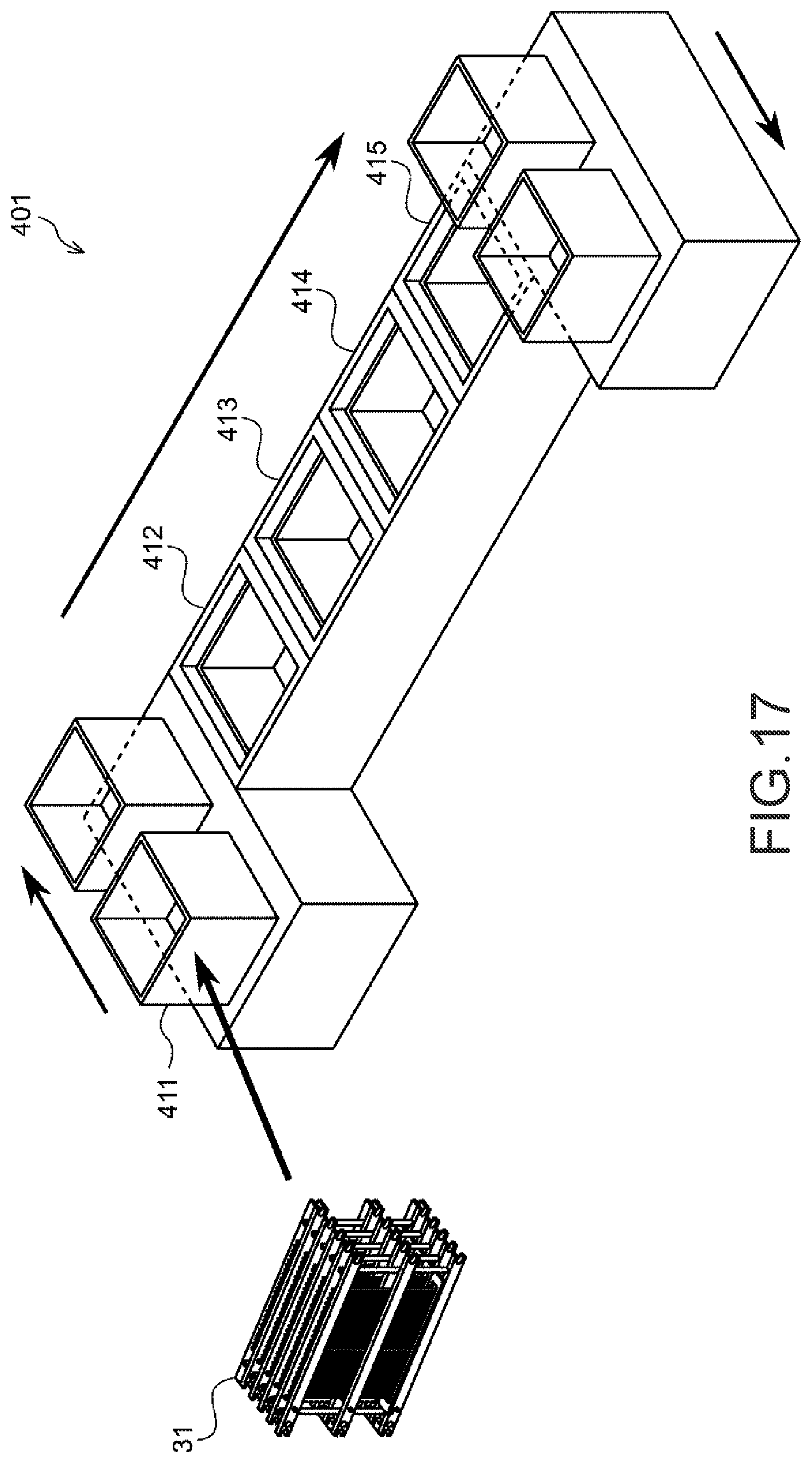 Patent US11787089 Figure 17 – Method of producing an optical member including an alignment of canes into a jig