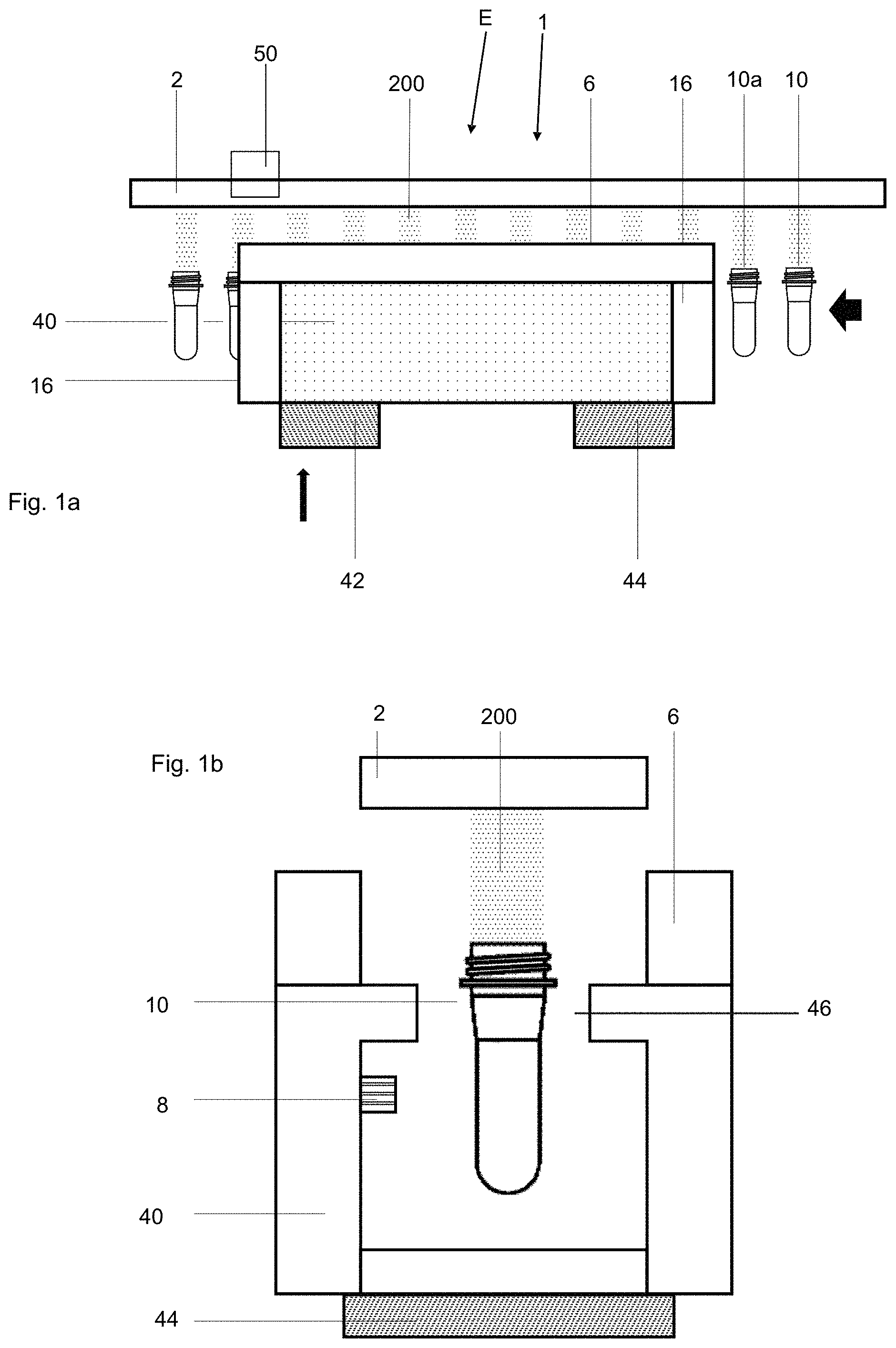 Patent US11787090 — Apparatus for heating plastic preforms with stationary applicator — Figure 1