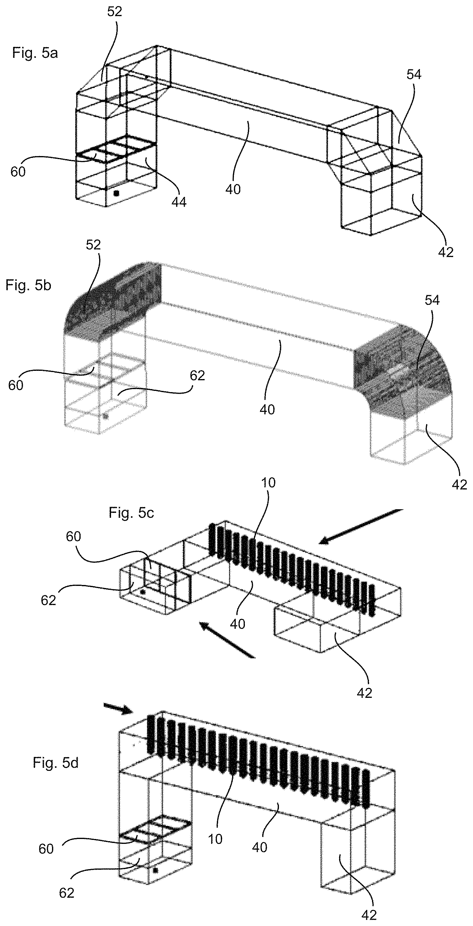 Patent US11787090 Figure 5 – Apparatus for heating plastic preforms with stationary applicator