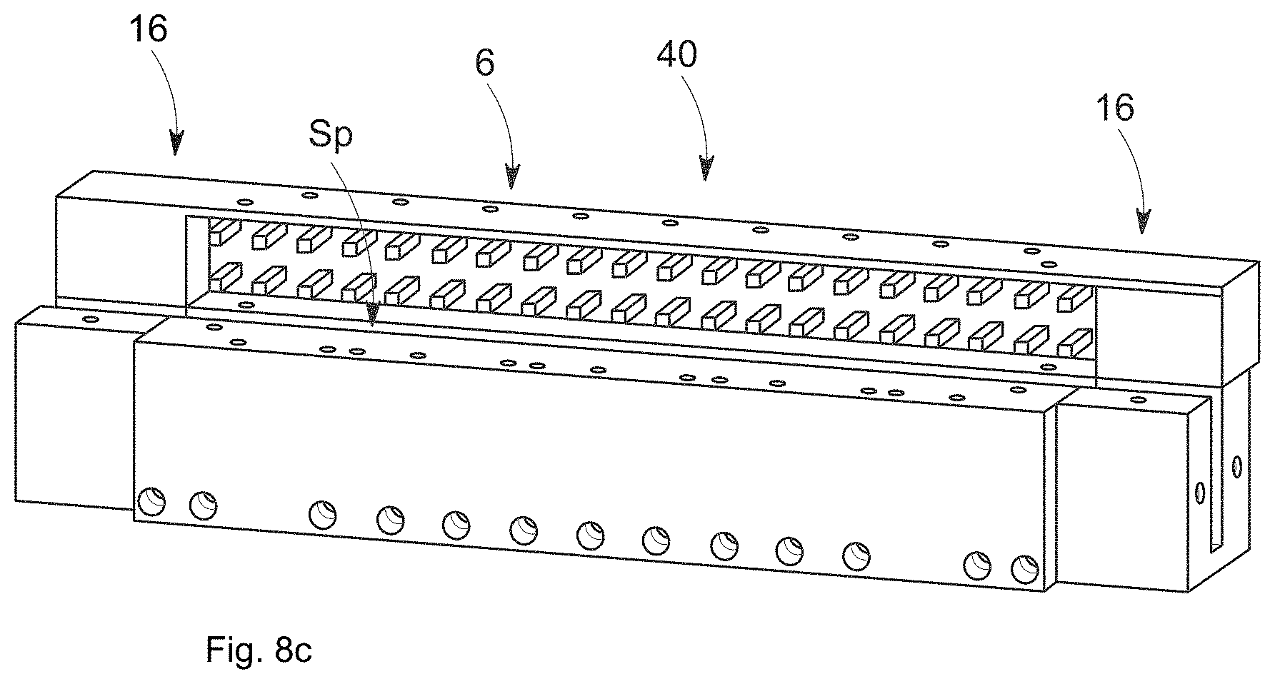 Patent US11787090 Figure 10 – Apparatus for heating plastic preforms with stationary applicator