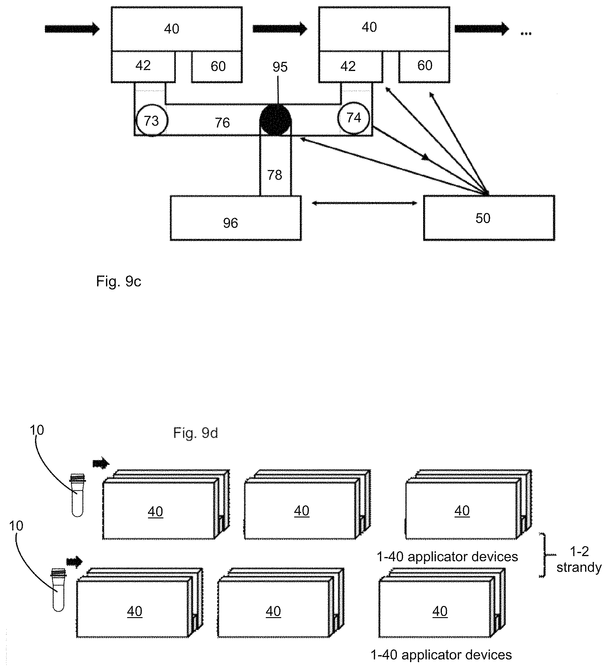Patent US11787090 Figure 12 – Apparatus for heating plastic preforms with stationary applicator