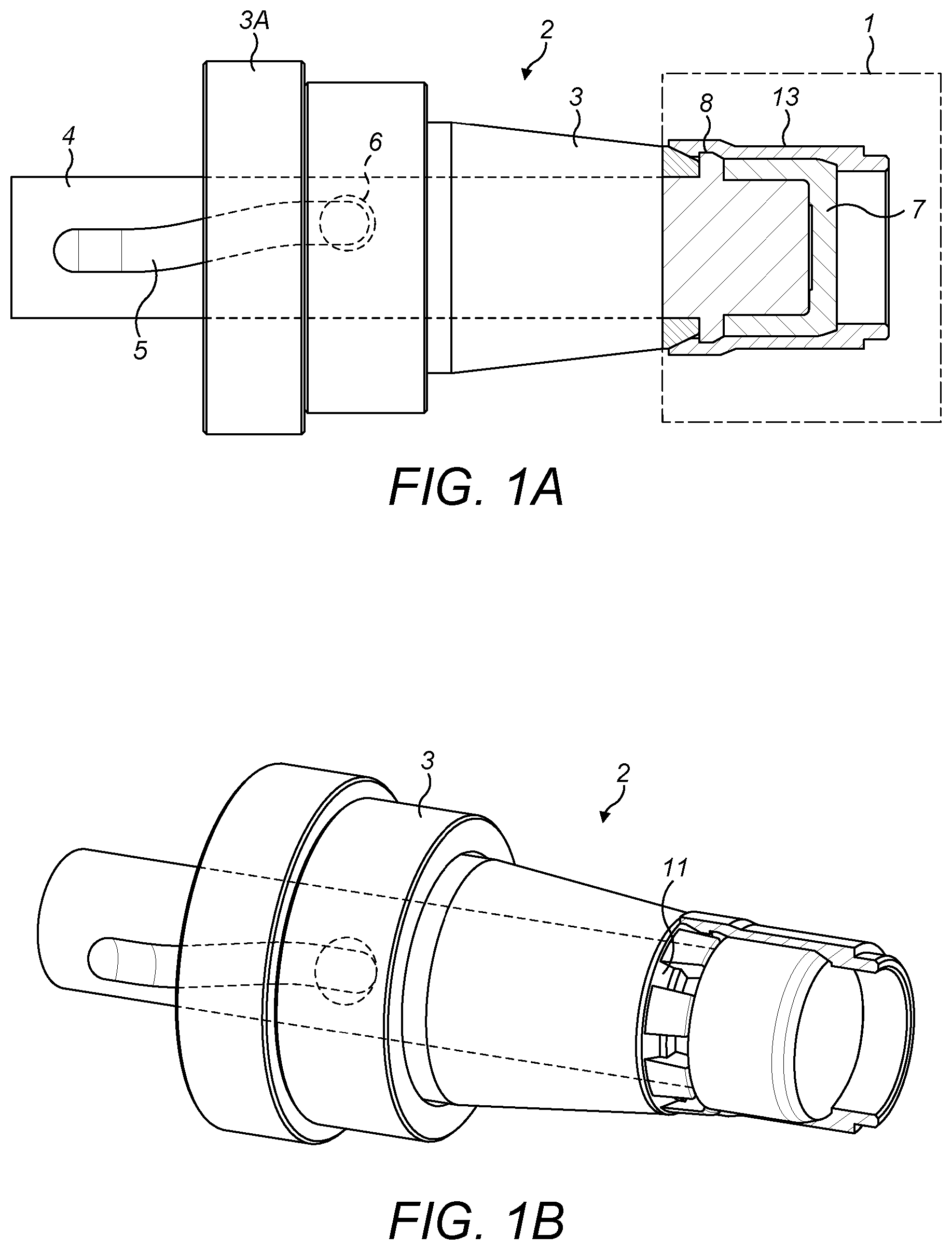Patent US11787095 Figure 1 – Mold and method for molding a body or cap for a connector