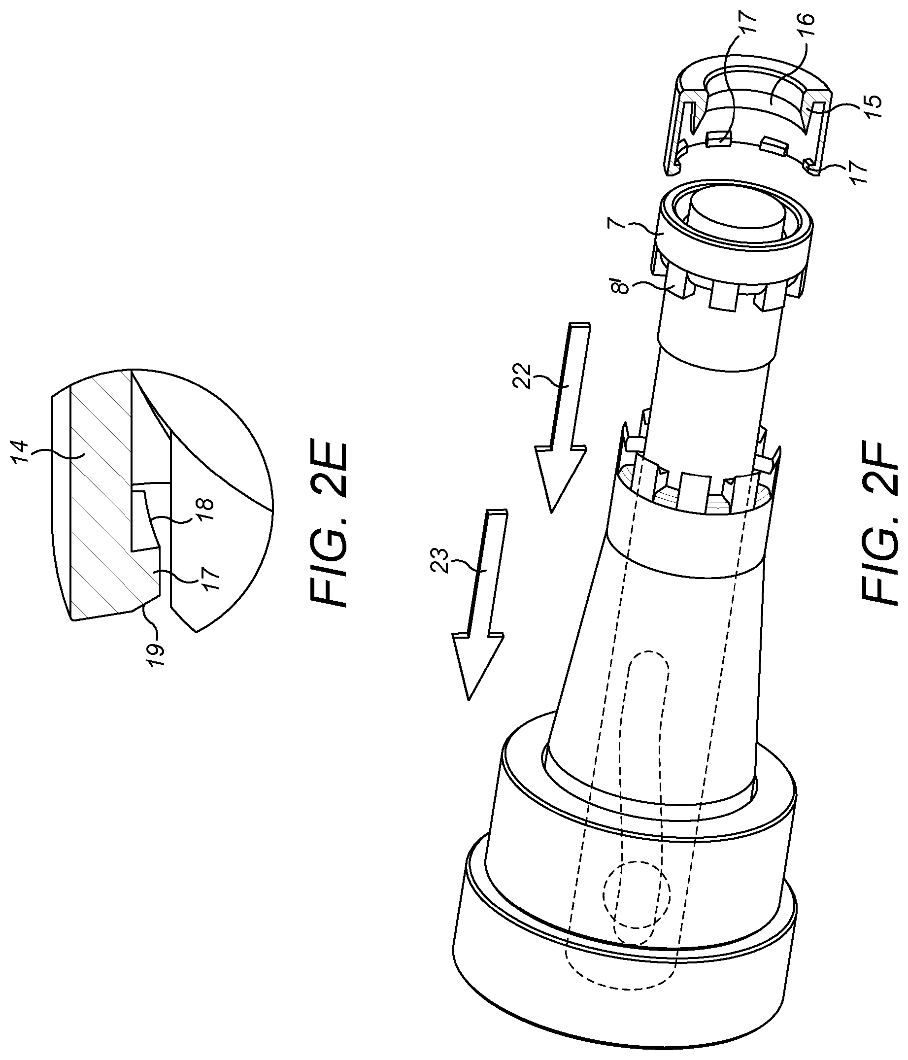 Patent US11787095 Figure 8 – Mold and method for molding a body or cap for a connector