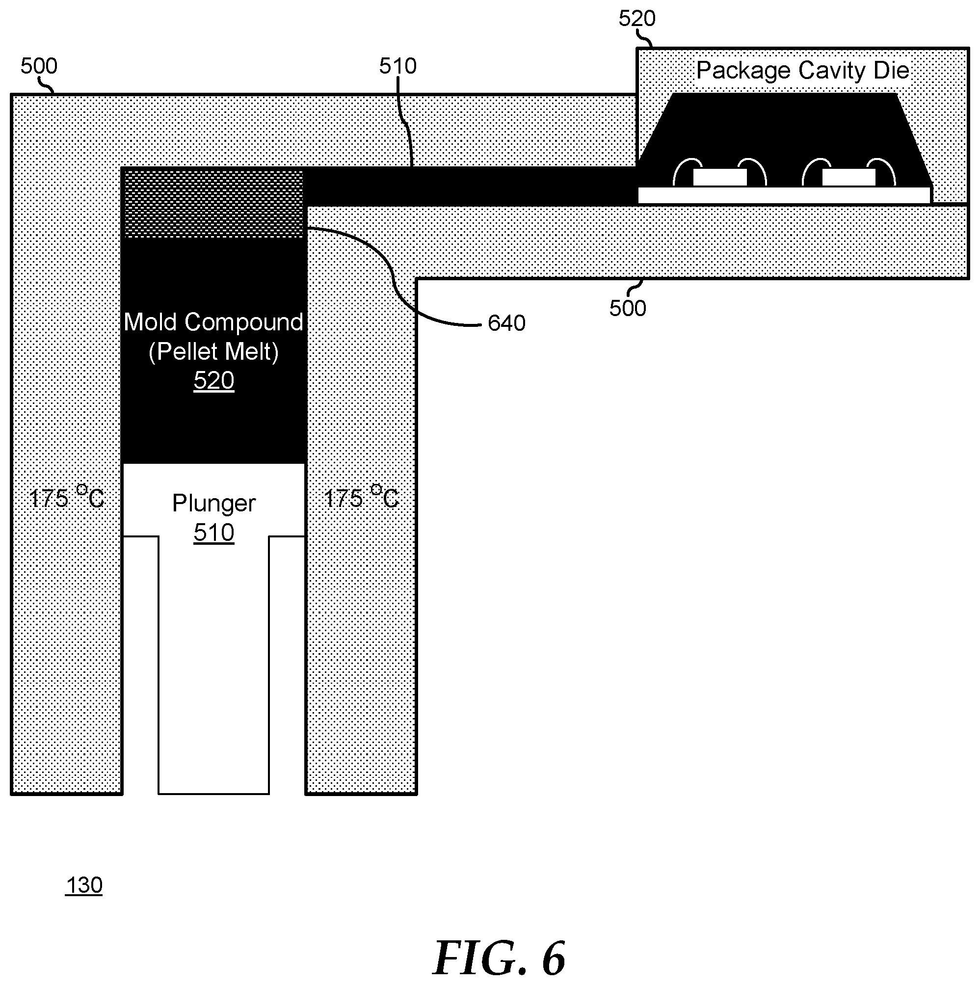 Patent US11787097 Figure 6 – Conduit inserts for encapsulant compound formulation kneading and encapsulation back-end assembly processes