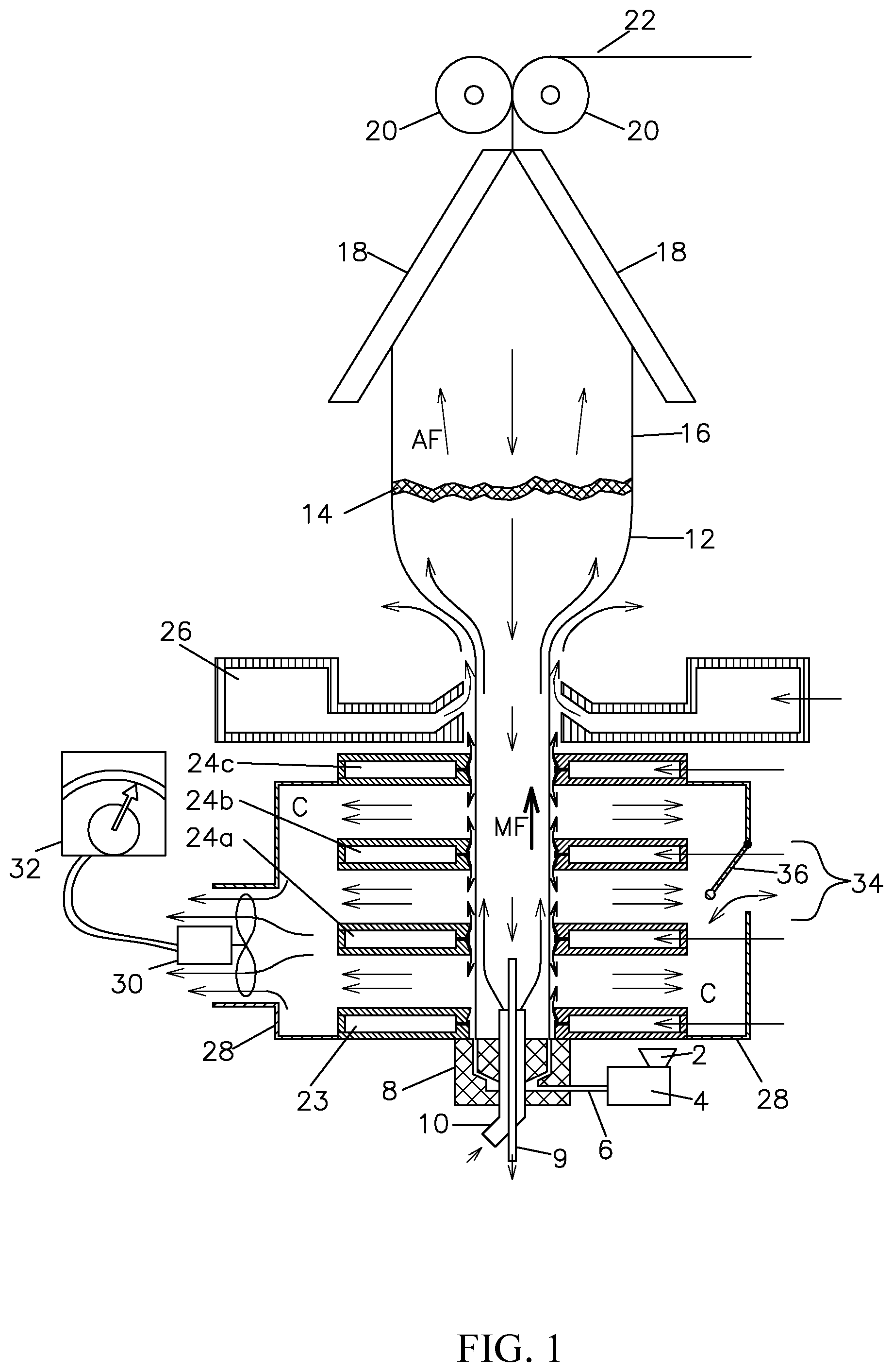 Patent US11787099 Figure 1 – High performance cooling system