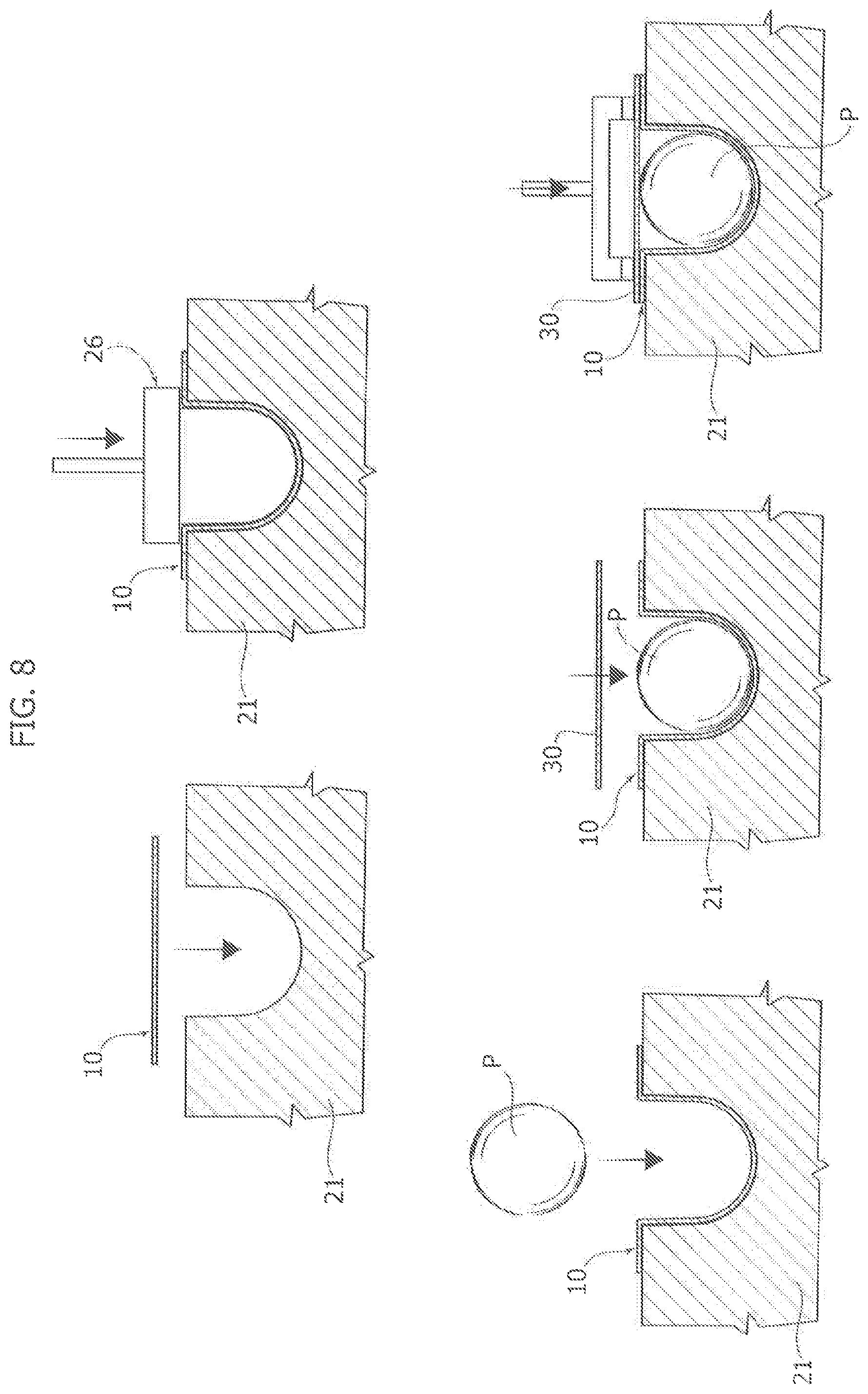 Patent US11787100 Figure 5 – Process for making a package for foodstuff products