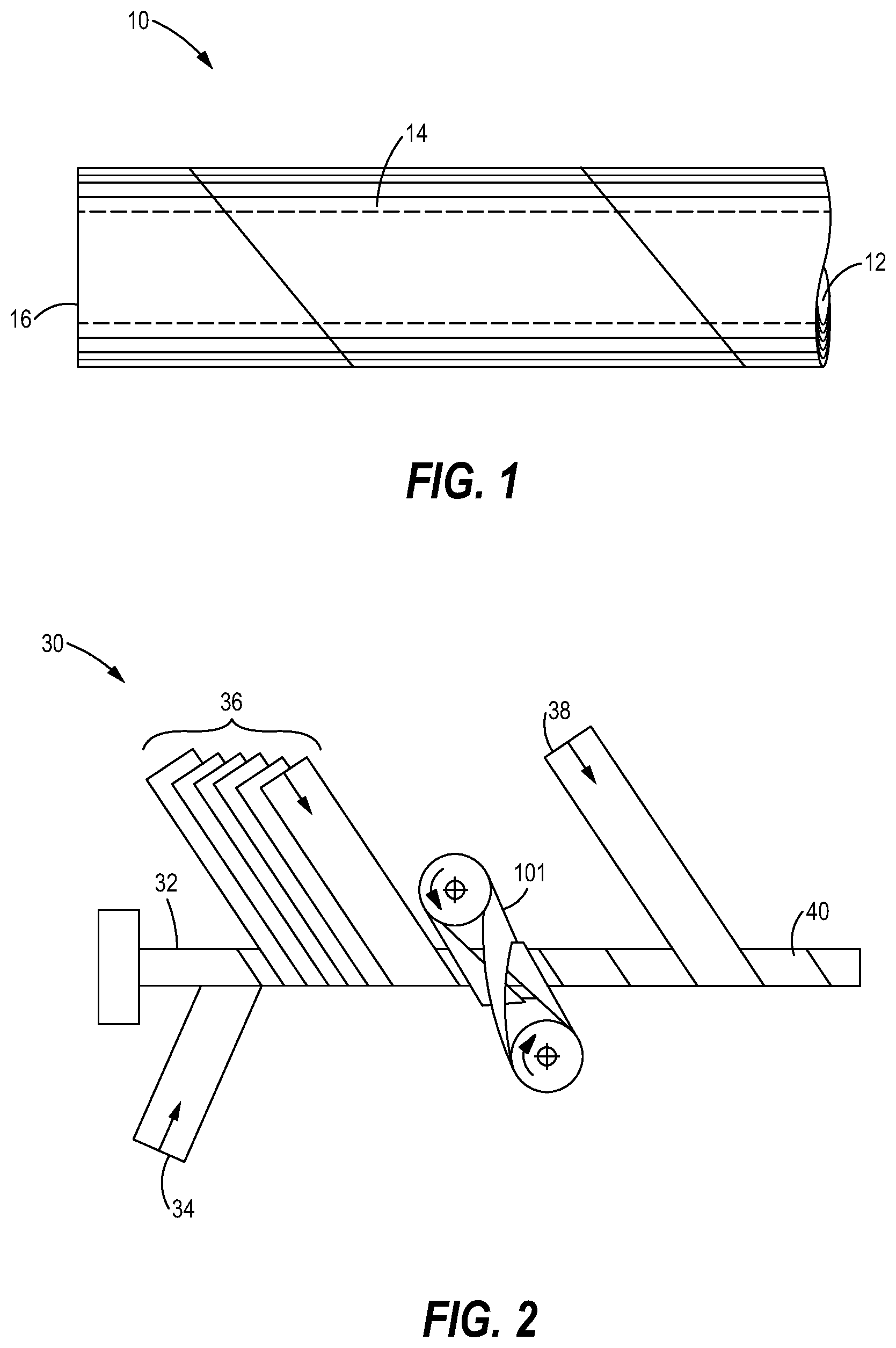 Patent US11787103 — Core with improved chuck interaction — Figure 1