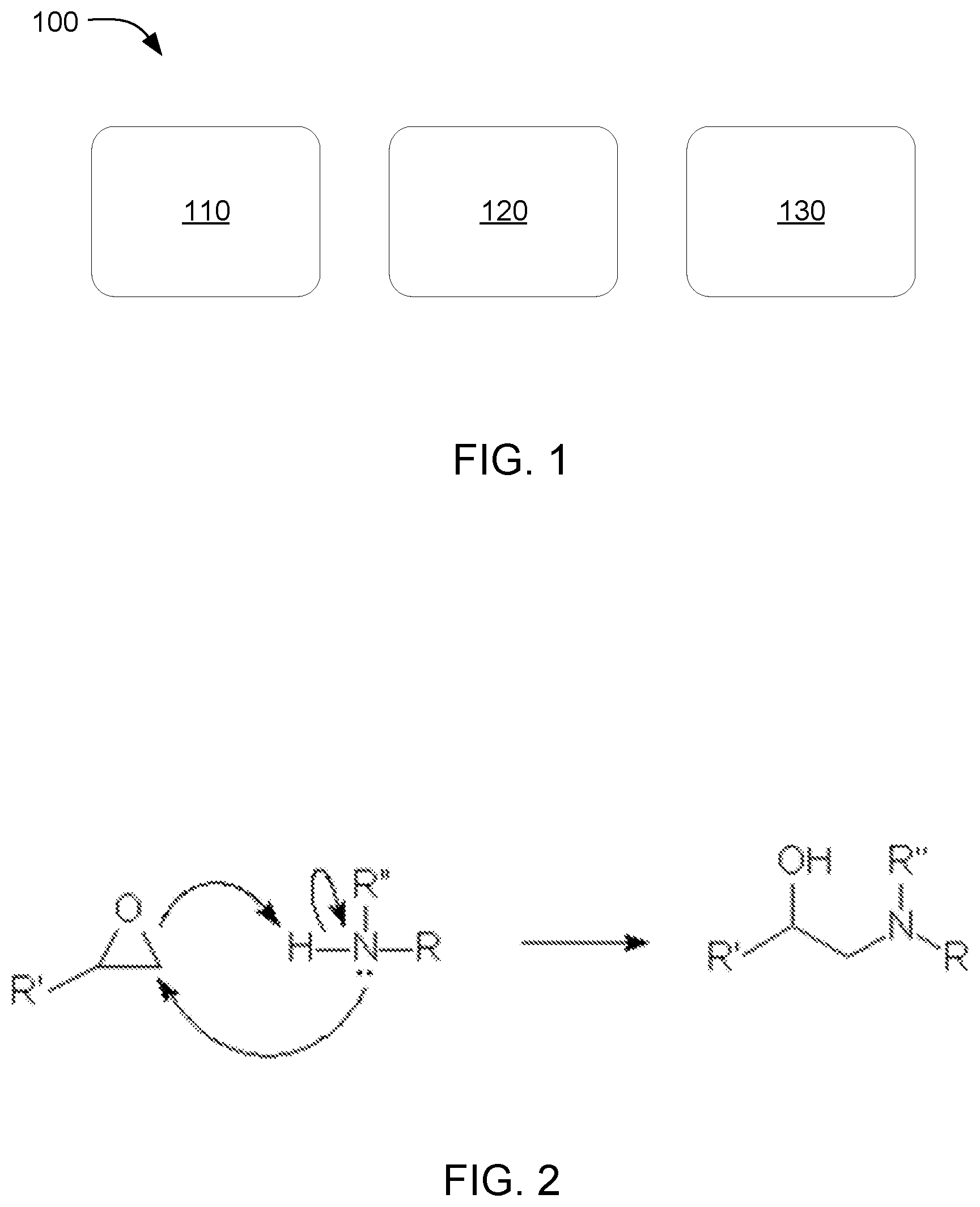 Patent US11787110 Figure 1 – Three-dimensional printing with epoxy and amine compounds