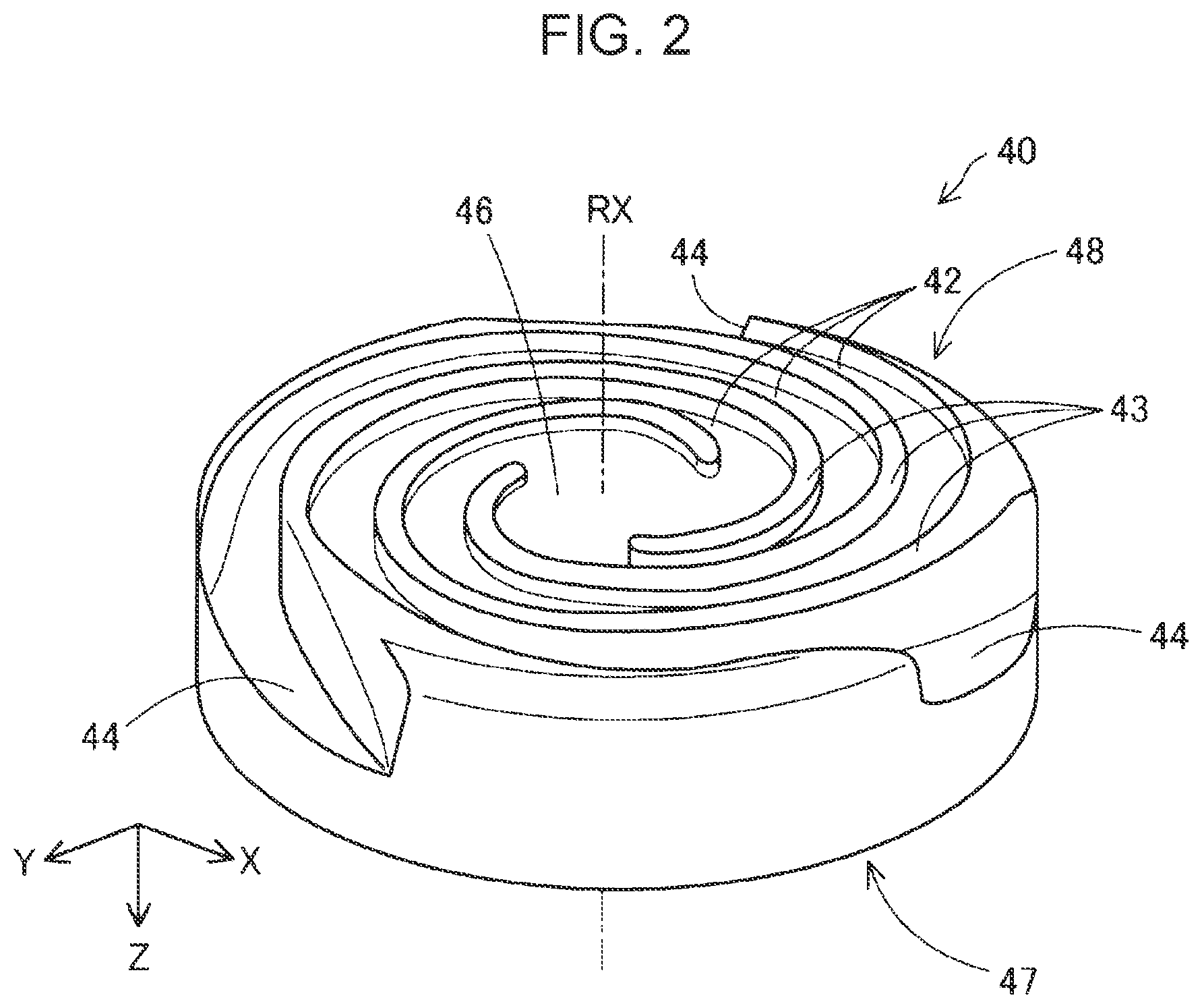 Patent US11787111 Figure 2 – Shaping material supply device and three-dimensional shaping apparatus