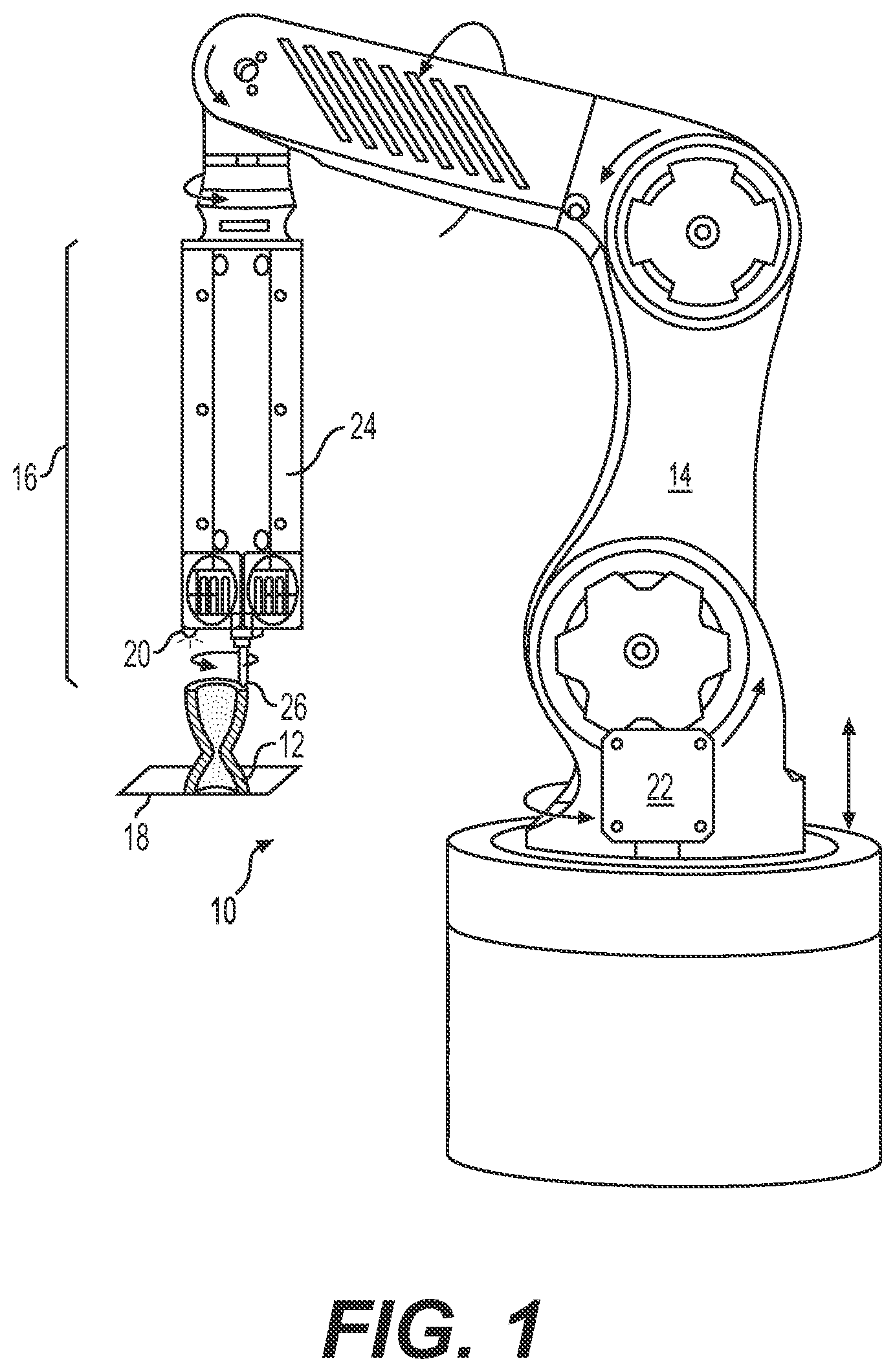 Patent US11787112 Figure 1 – System for additively manufacturing composite structures