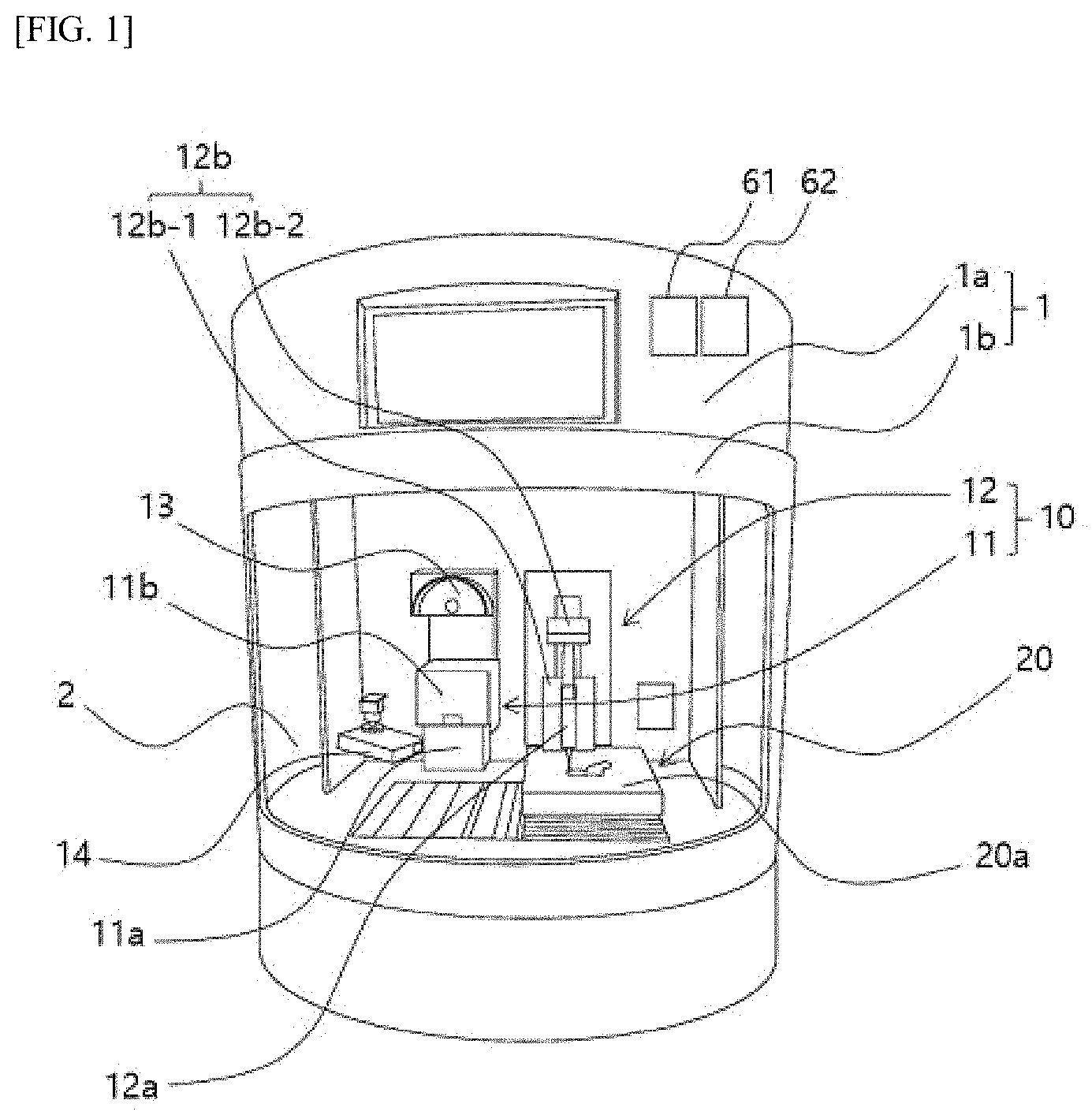 Patent US11787113 Figure 1 – Bio printer to which biomaterial freeze-hardening method is applied and freeze-hardening method thereof